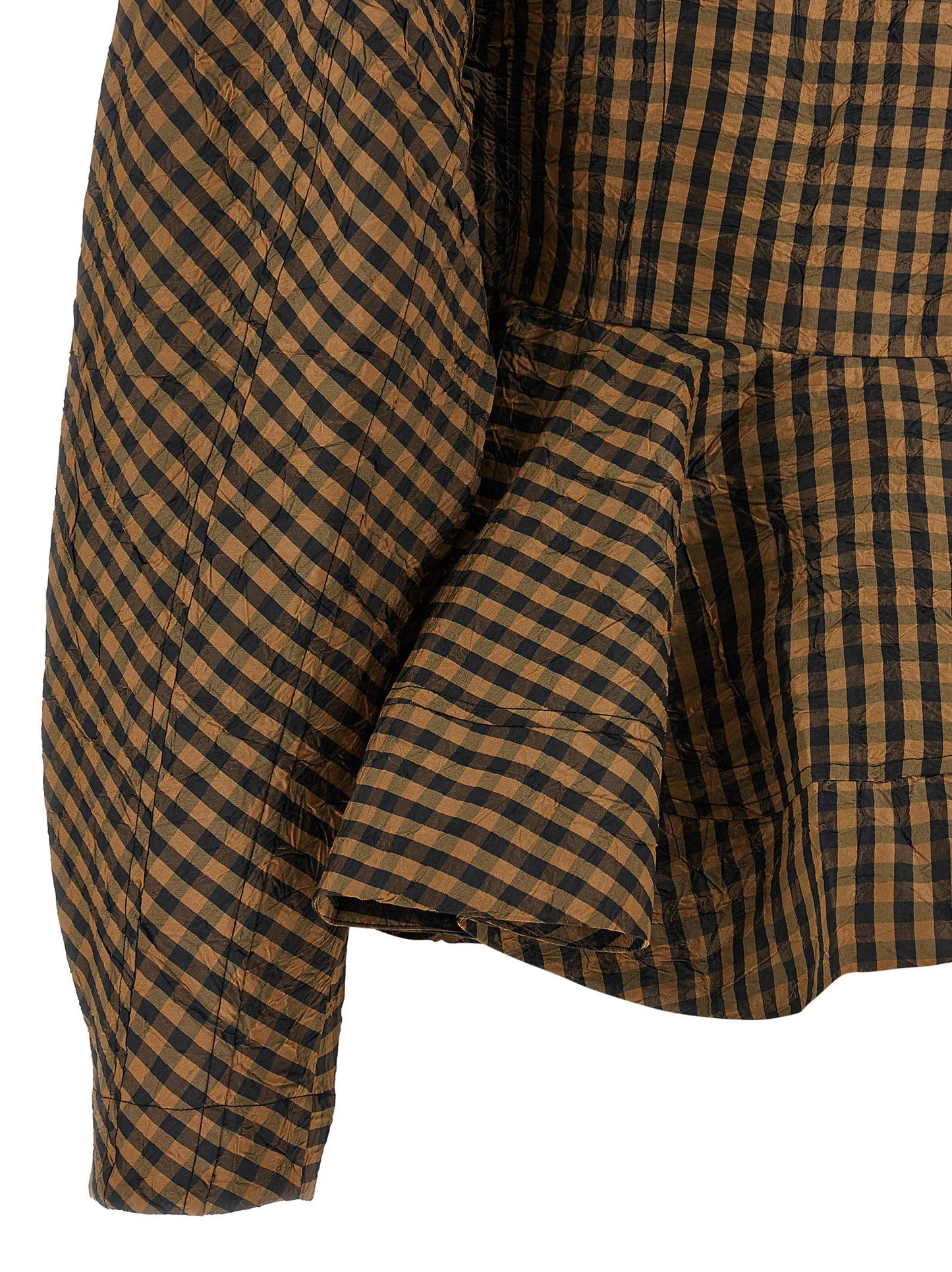 Ganni Crinckled Taffetà Blouse