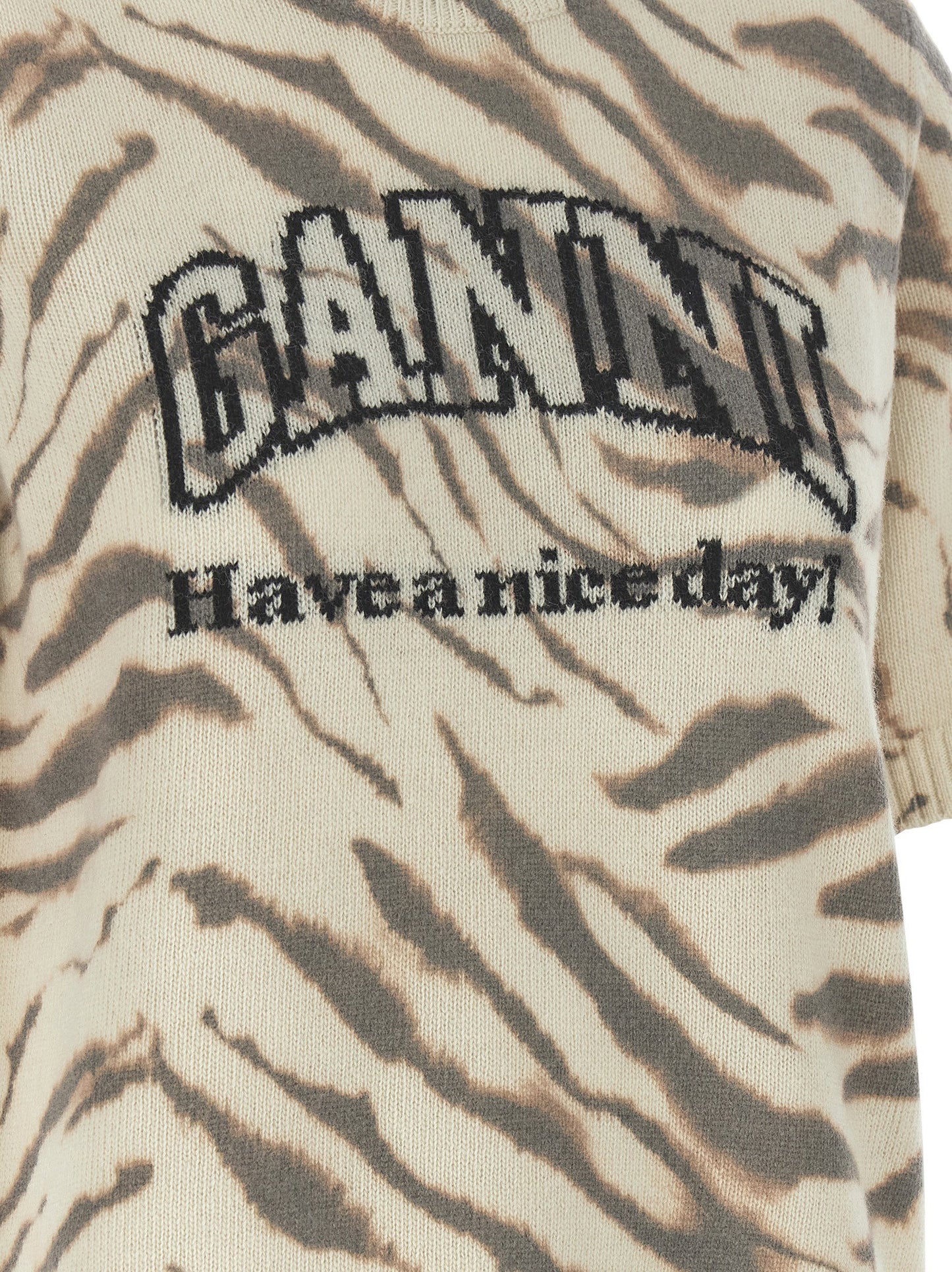 Ganni Logo Intarsia Sweater