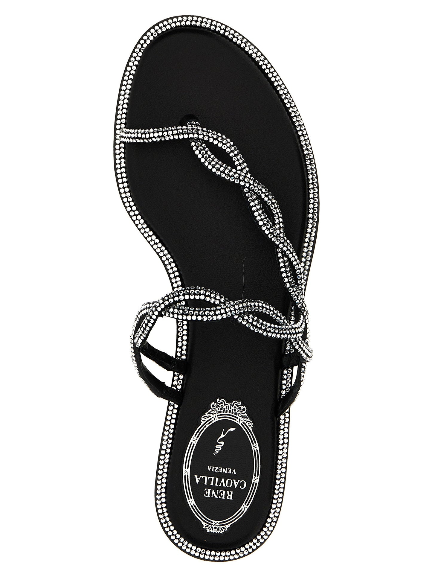 René Caovilla Braid Sandals