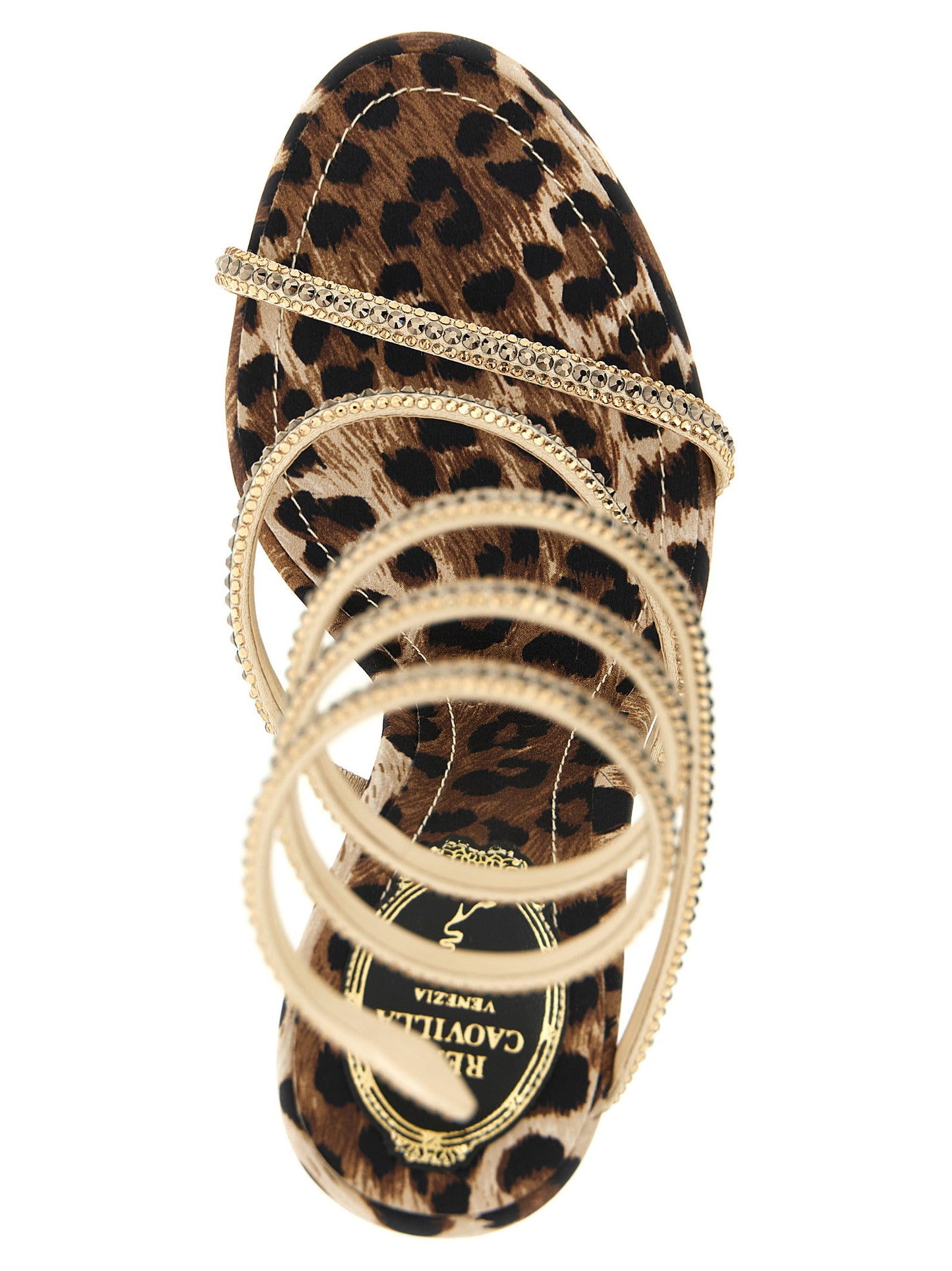 René Caovilla Cleo Leopard Sandals