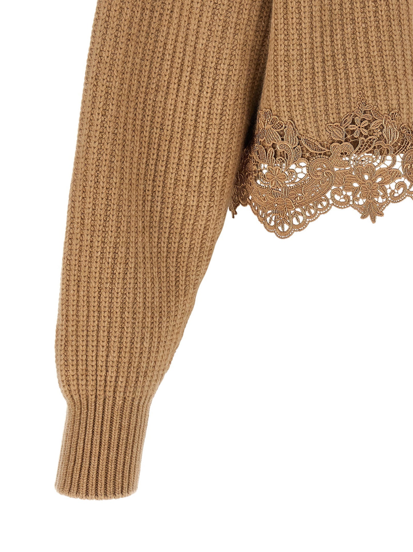 Chloé Cropped Lace Sweater