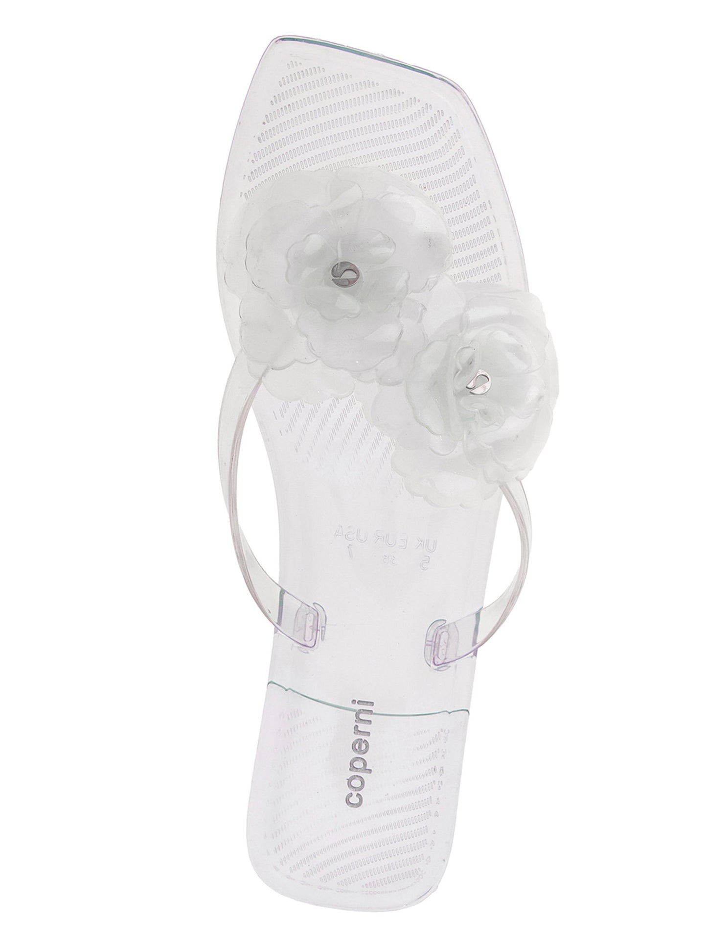 Coperni Silicone Flower Flat Sandals