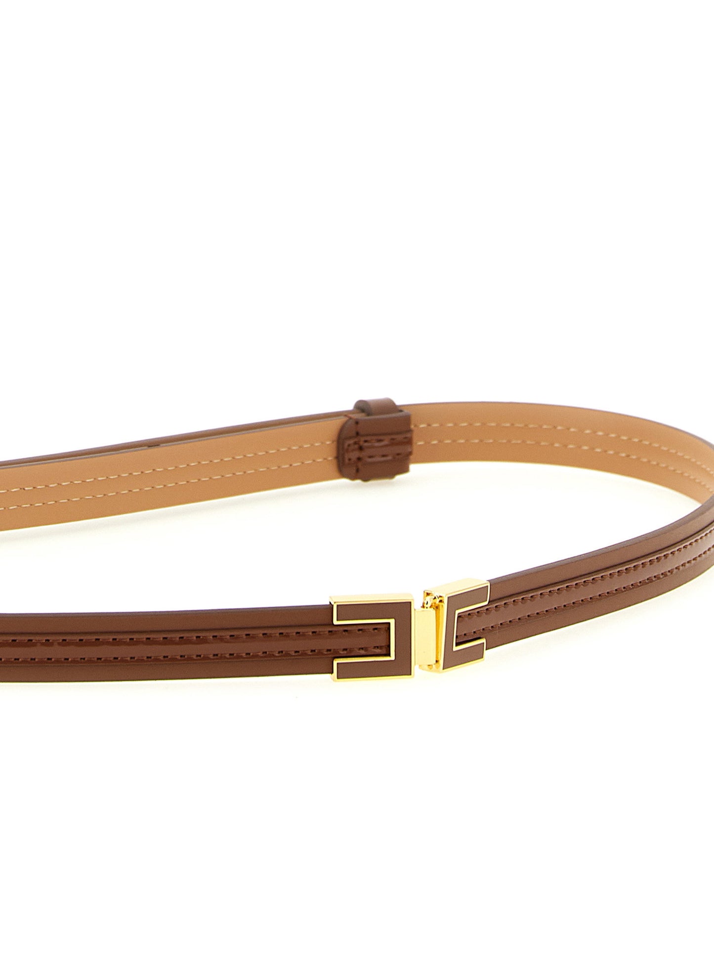 Elisabetta Franchi Logo Buckle Belt