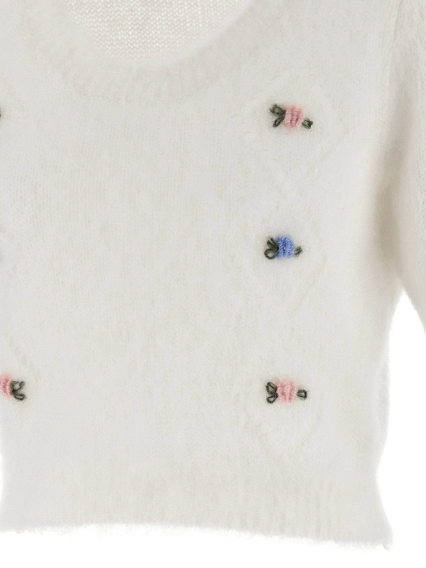 Alessandra Rich Carded Mohair Sweater