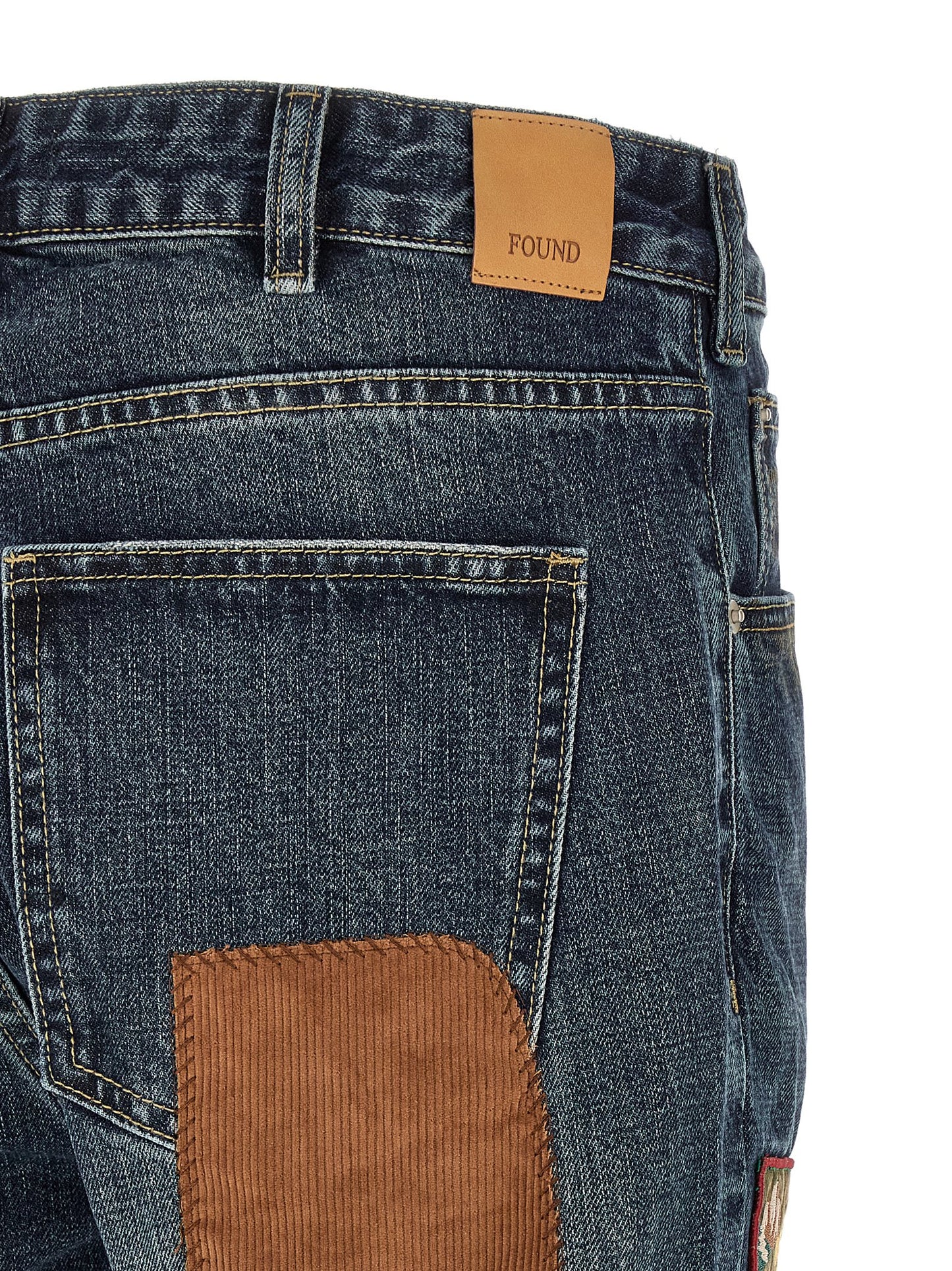 Found Patchwork Jeans