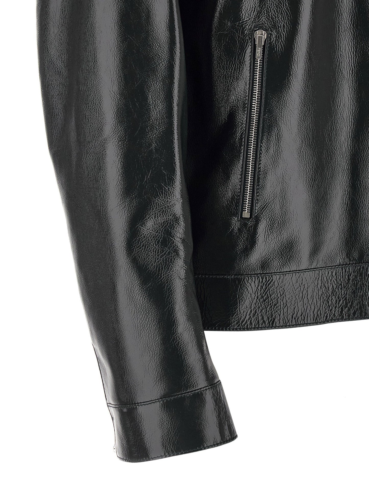 Fendi Lacquered Leather Blouson