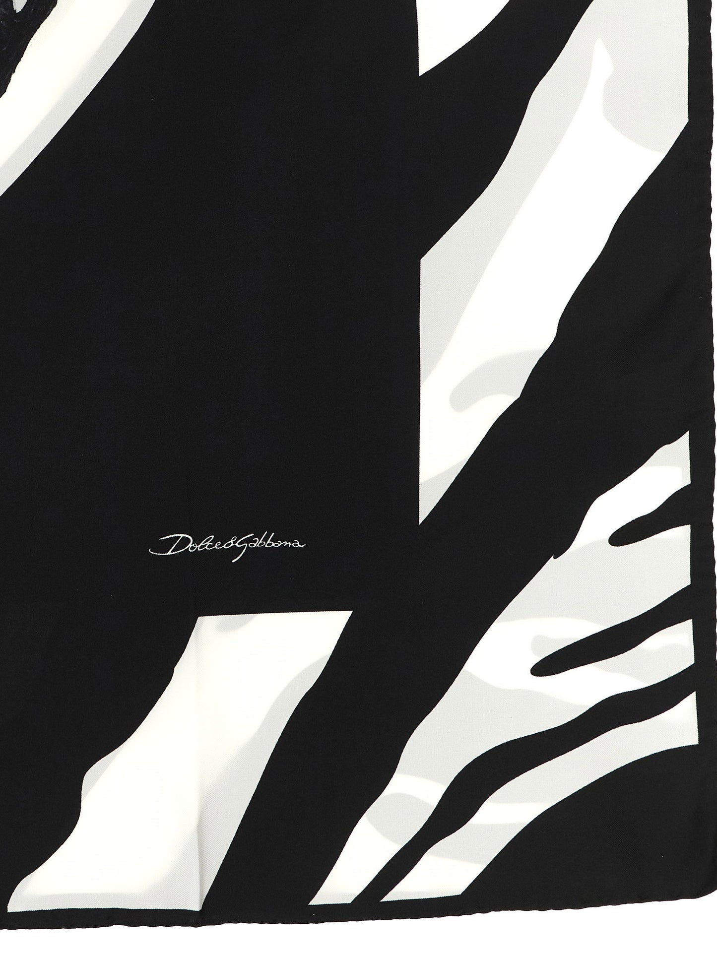 Dolce & Gabbana Zebra Print Scarf