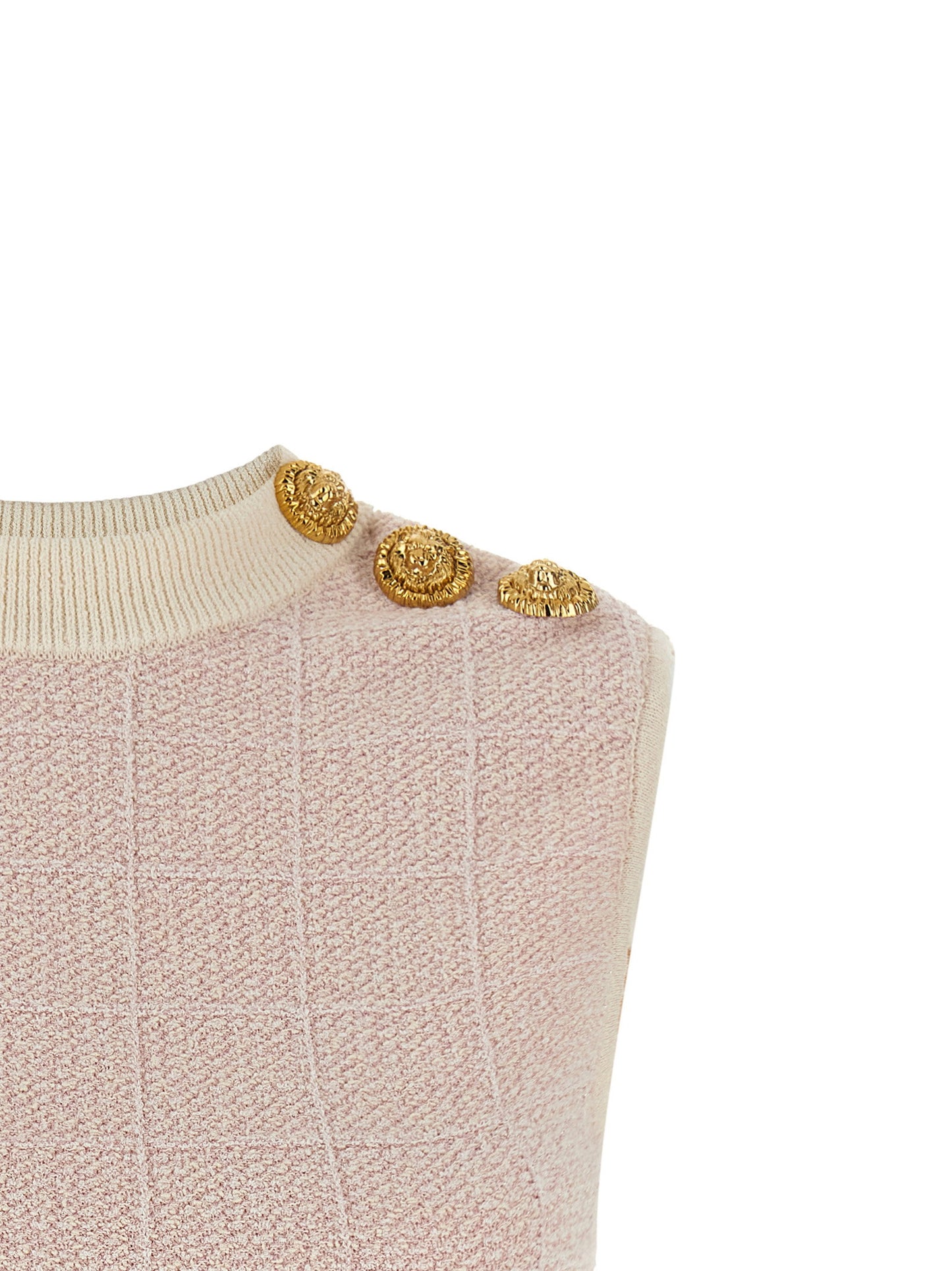 Balmain Testa Di Leone Tweed Vest