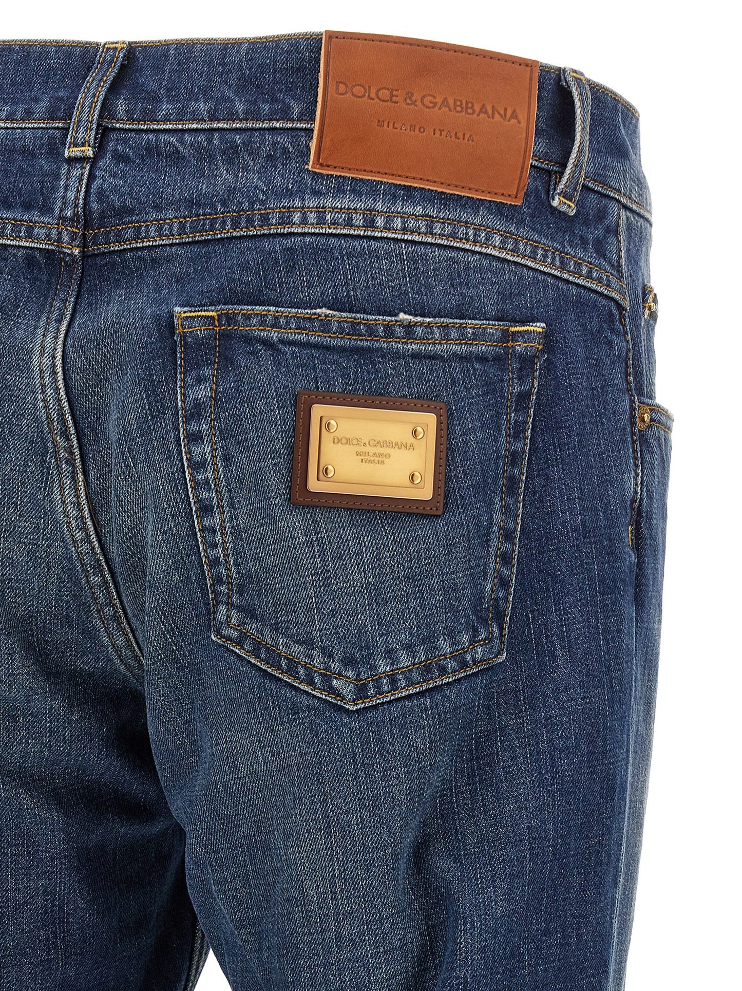Dolce & Gabbana Logo Plaque Jeans