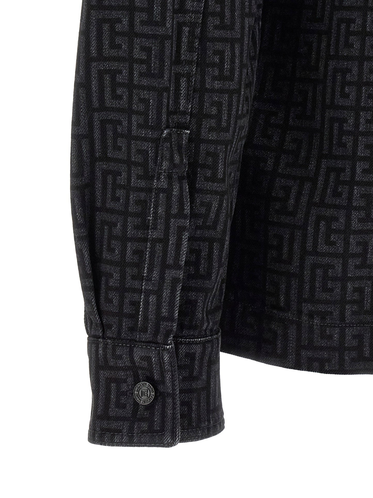 Balmain Monogram Pattern Overshirt
