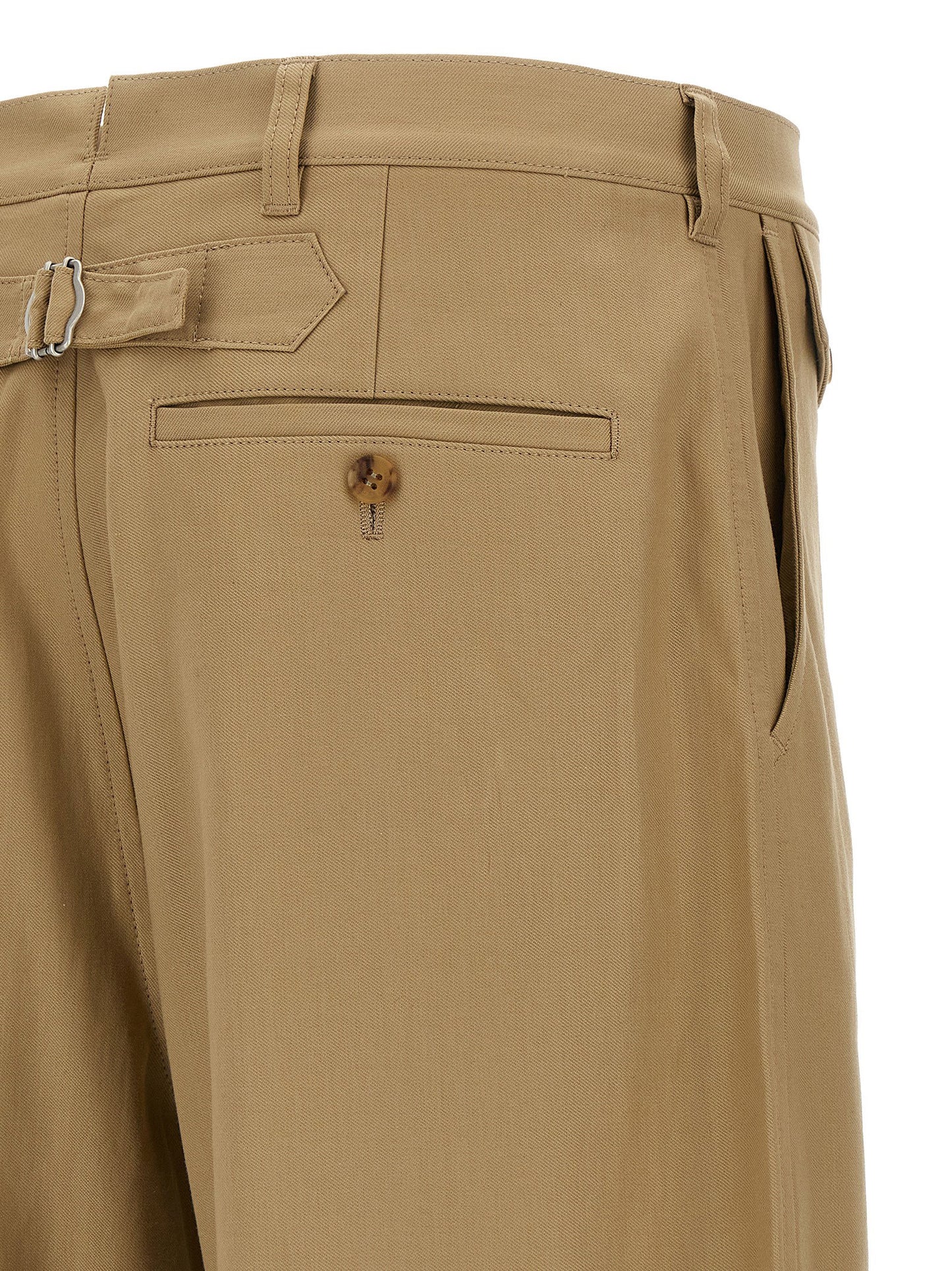 Comme Des Garҫons Homme Curved Leg Pants