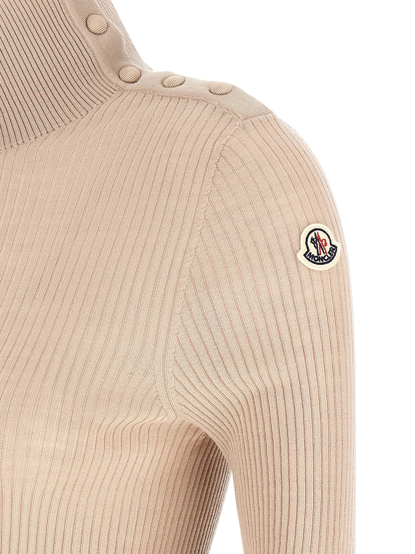 Moncler Textured Wool Turtleneck Sweater