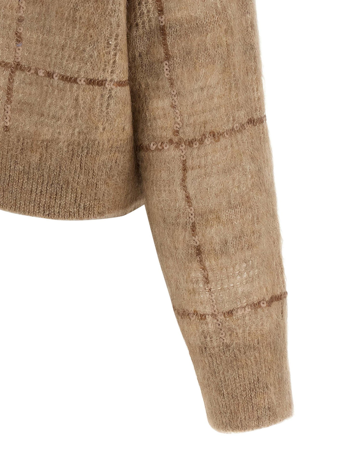 Brunello Cucinelli Sequin Check Sweater