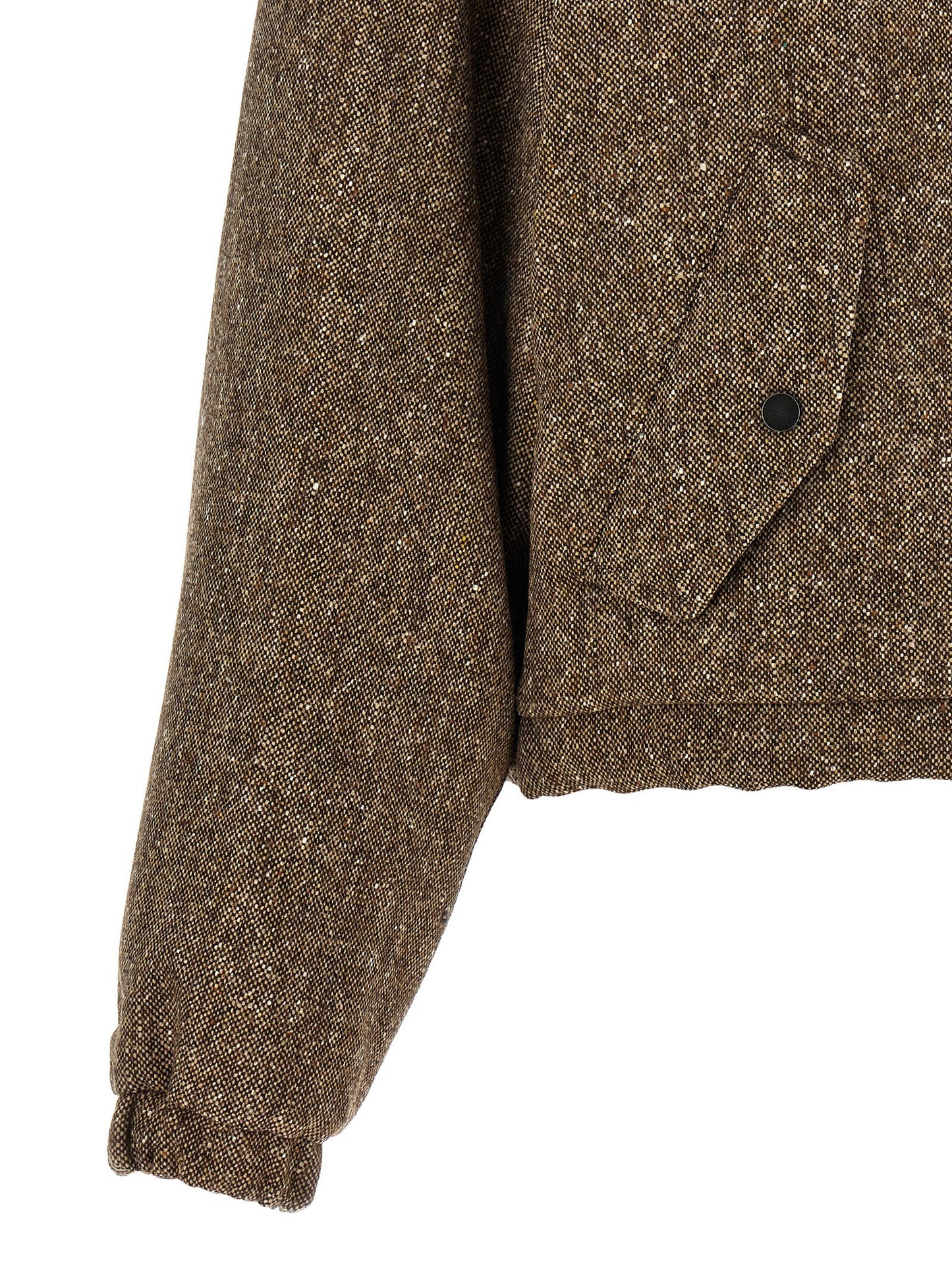 Brunello Cucinelli Donegal Tweed Down Jacket
