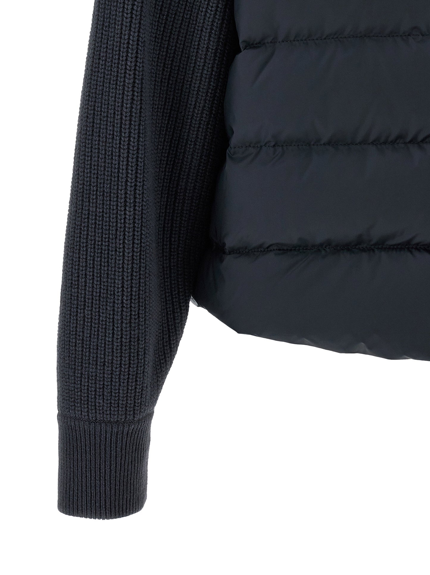 Brunello Cucinelli Shiny Flap Detail Down Jacket