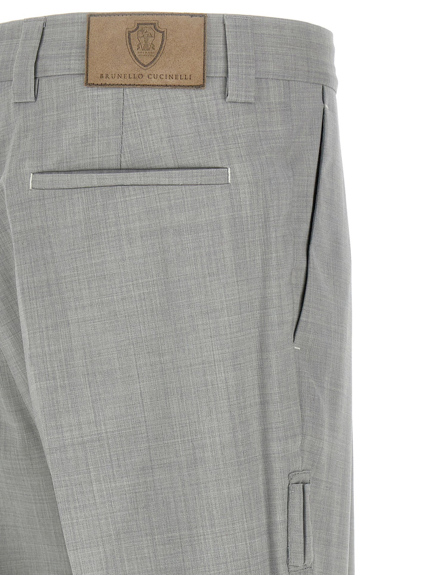 Brunello Cucinelli Mélange Wool Pants