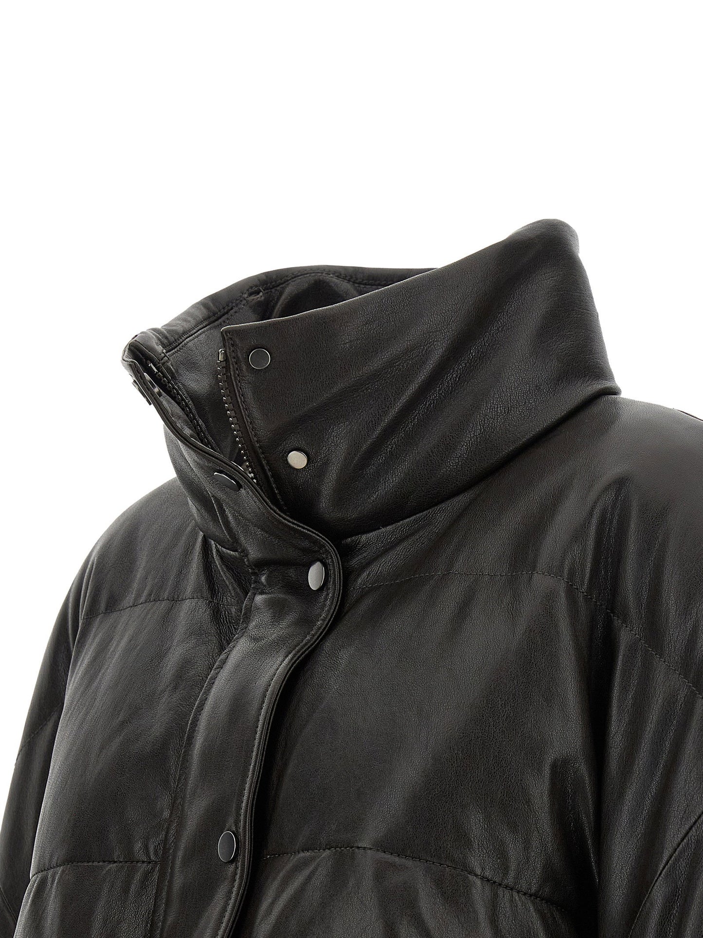 Brunello Cucinelli Padded Leather Jacket