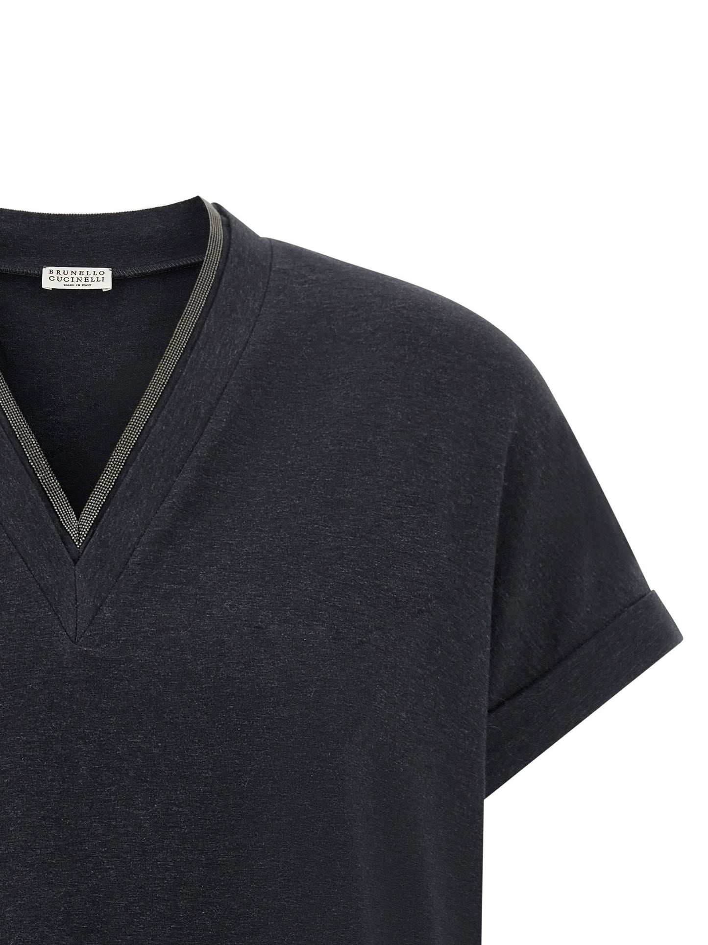 Brunello Cucinelli Shiny Trims T-shirt