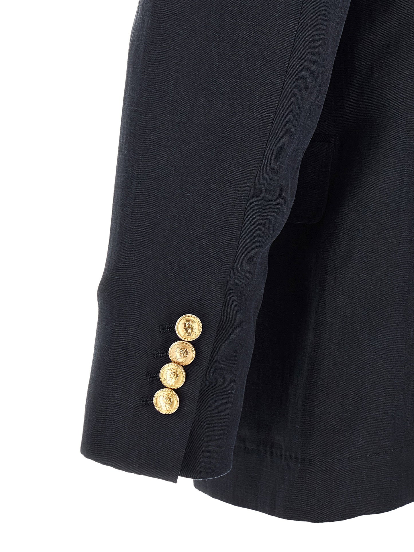 Brunello Cucinelli Silk Twill And Linen Délavé Blazer