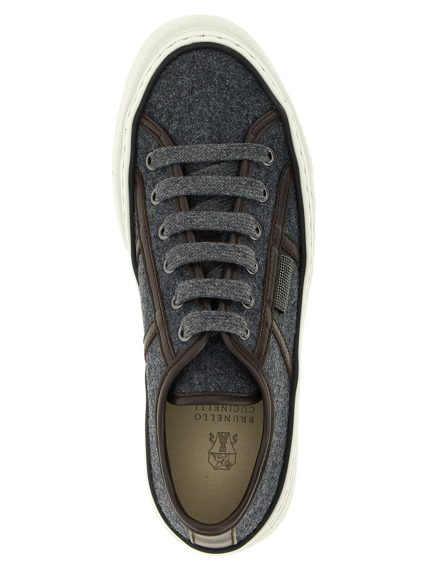 Brunello Cucinelli Shiny Tab Sneakers