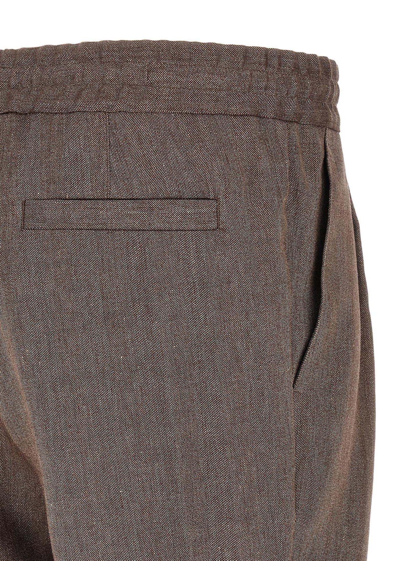 Brunello Cucinelli Linen And Wool Bermuda Shorts
