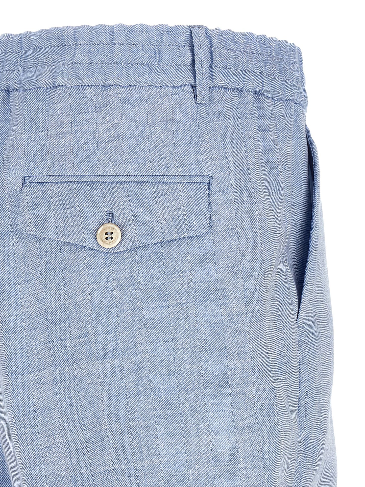 Brunello Cucinelli Chevron Bermuda Shorts