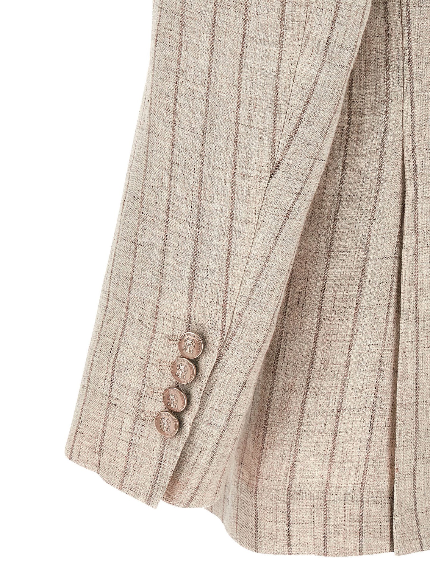 Brunello Cucinelli Pinstripe Twill Blazer