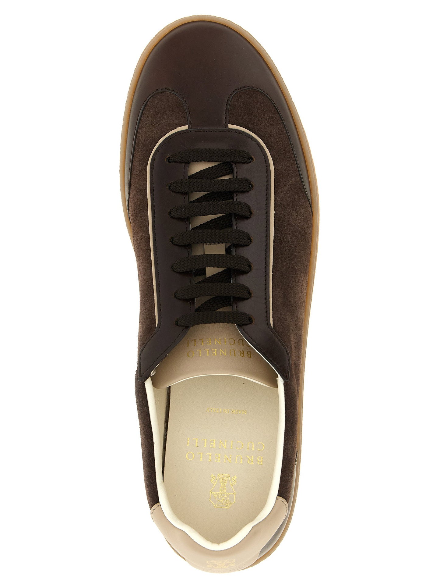 Brunello Cucinelli Suede And Smooth Calf Sneakers