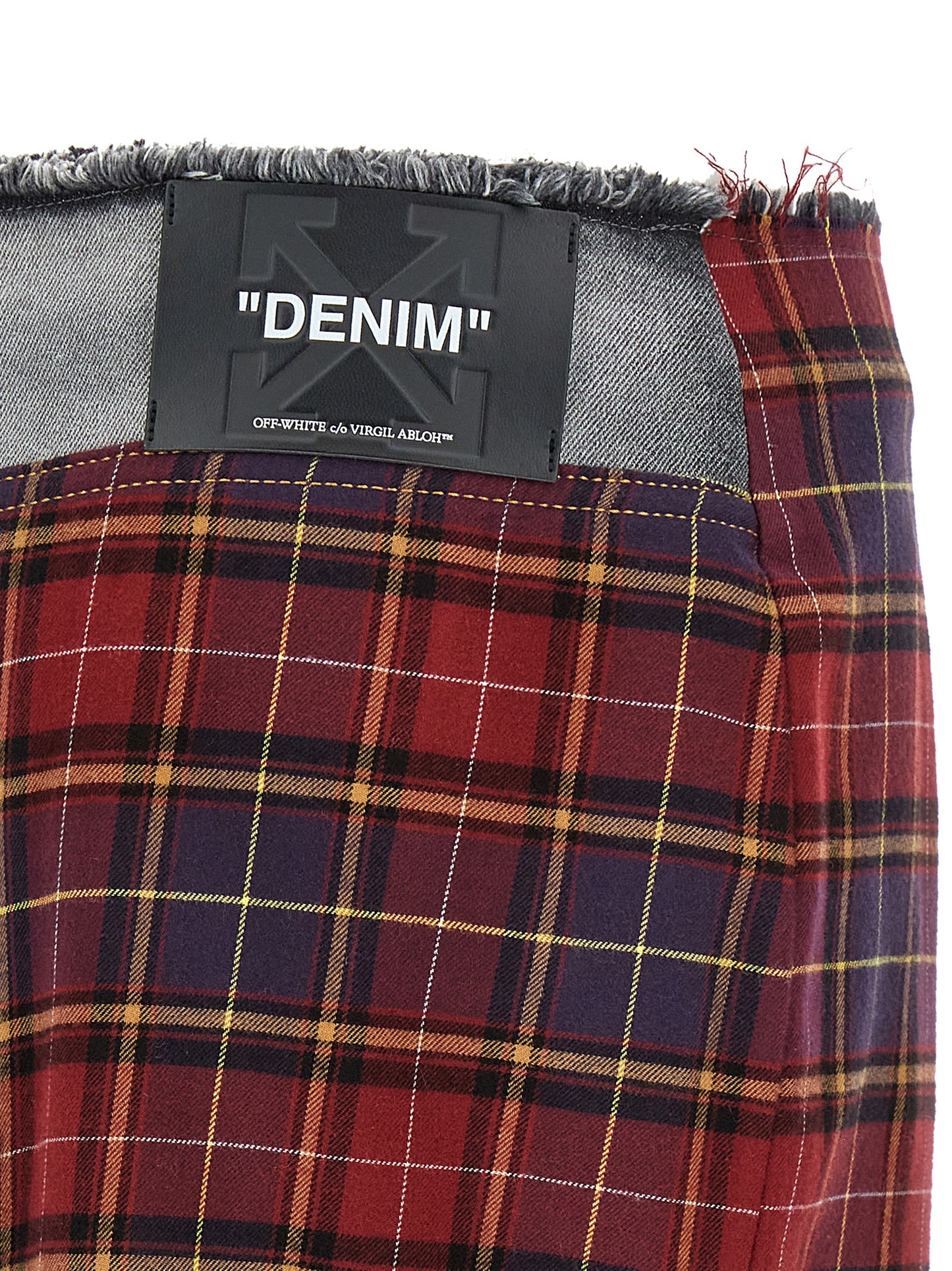 Off White Patchwork Skirt