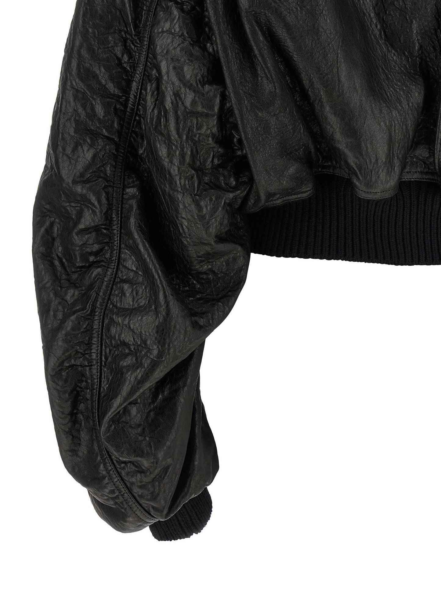 Rick Owens Secchia Cropped Flight Bomber Jacket