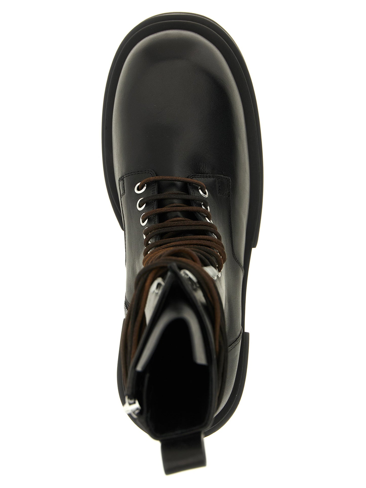 Rick Owens Lace Up Bogun Combat Boots