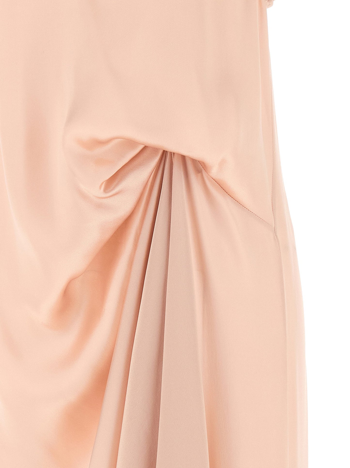 Maison Margiela Silk Lace Slip Midi Dress Dress