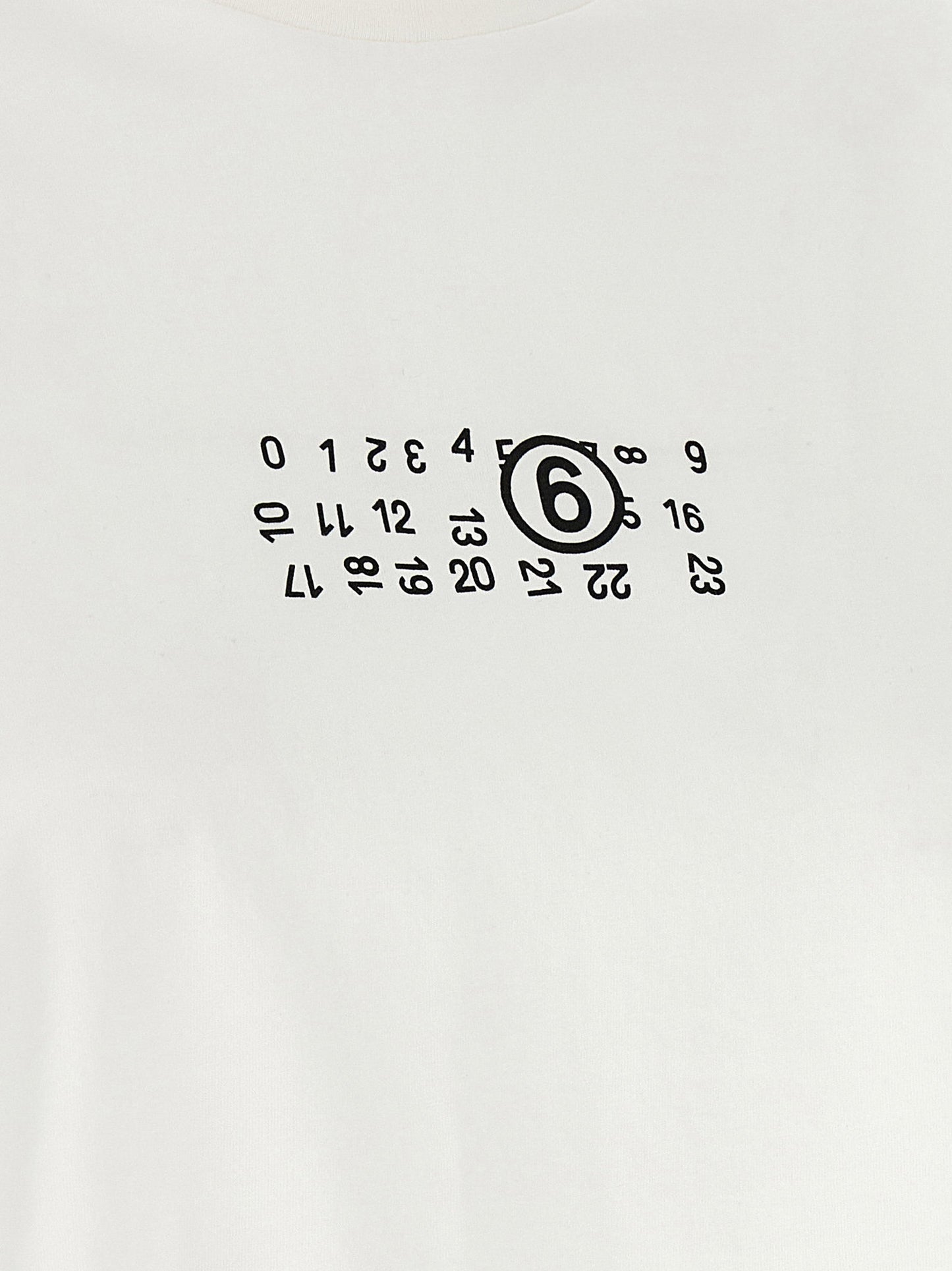Mm6 Maison Margiela Numeric Signature Mm6 Upside Down T-shirt