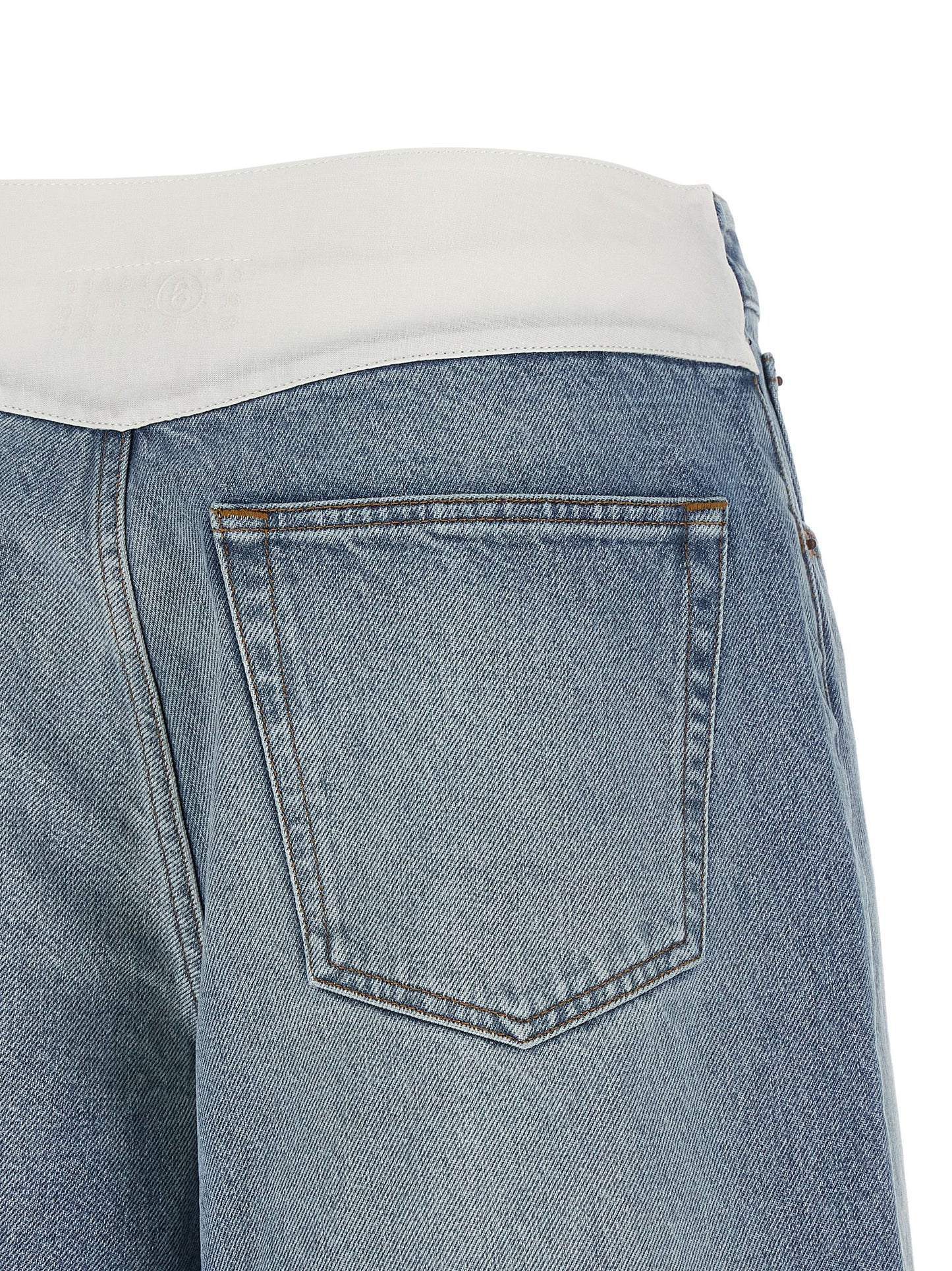 Mm6 Maison Margiela White Carré Bermuda Shorts