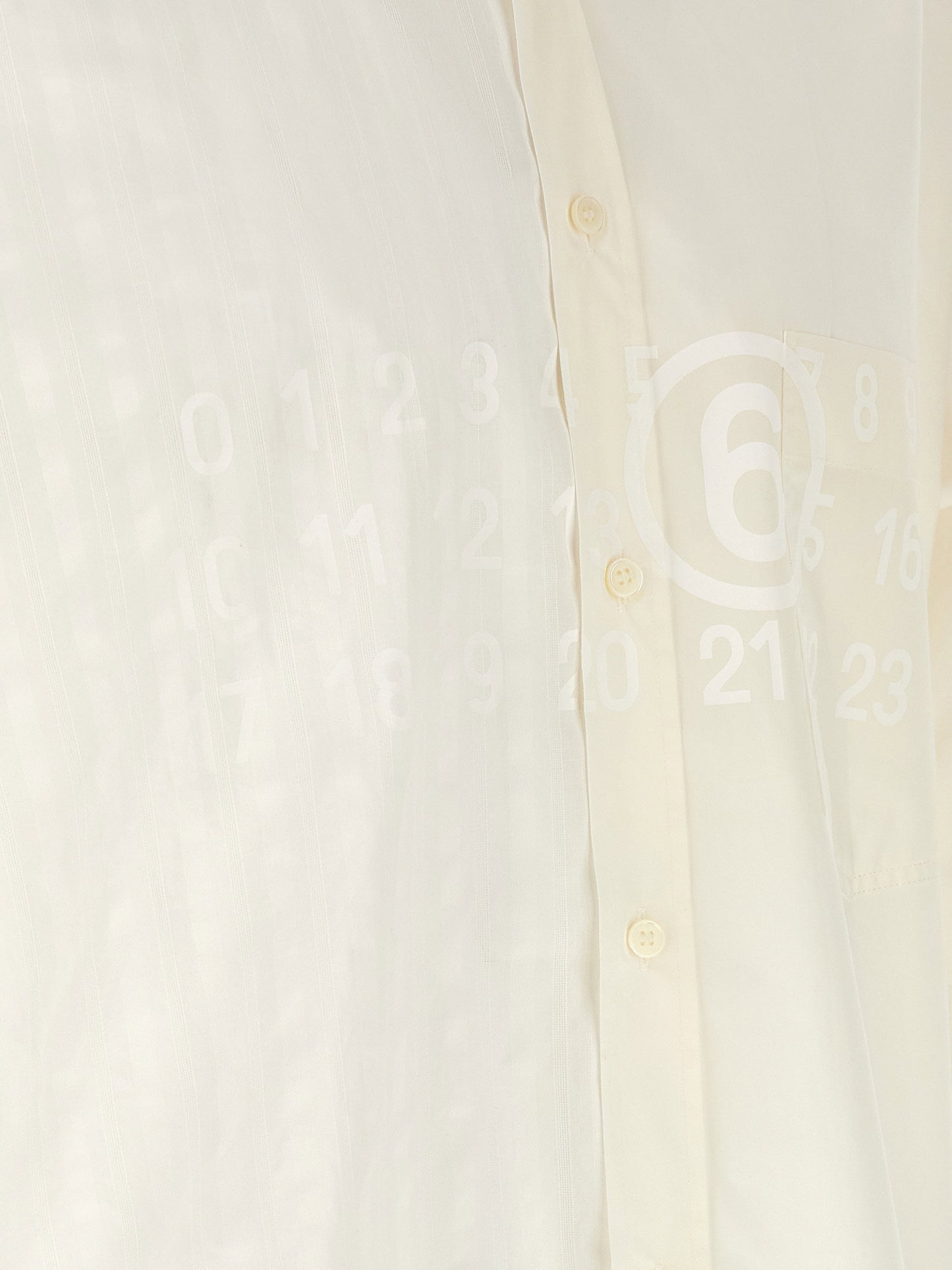Mm6 Maison Margiela Bi-material Shirt
