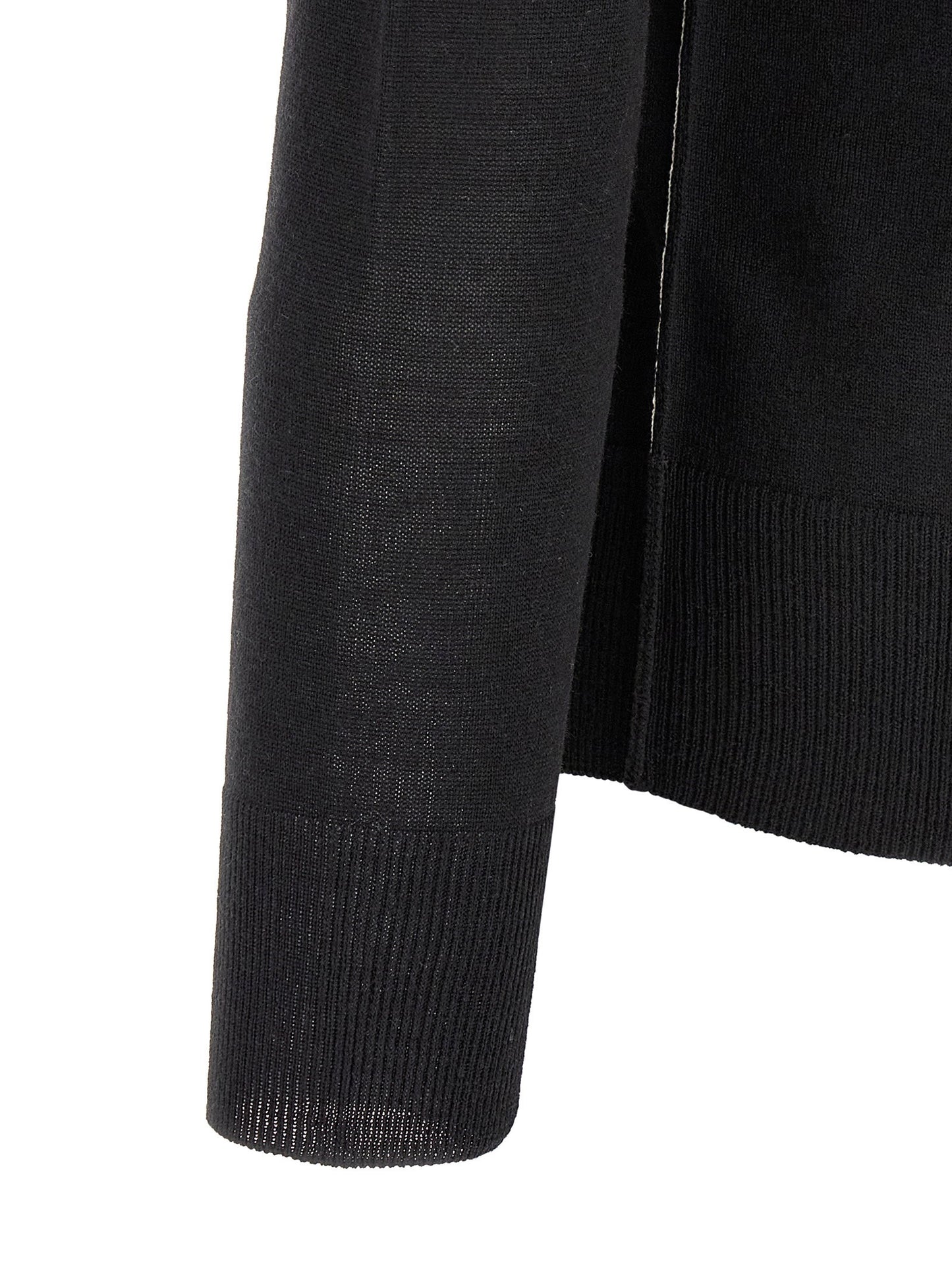 Mm6 Maison Margiela Turtleneck Sweater With Contrast Stitching