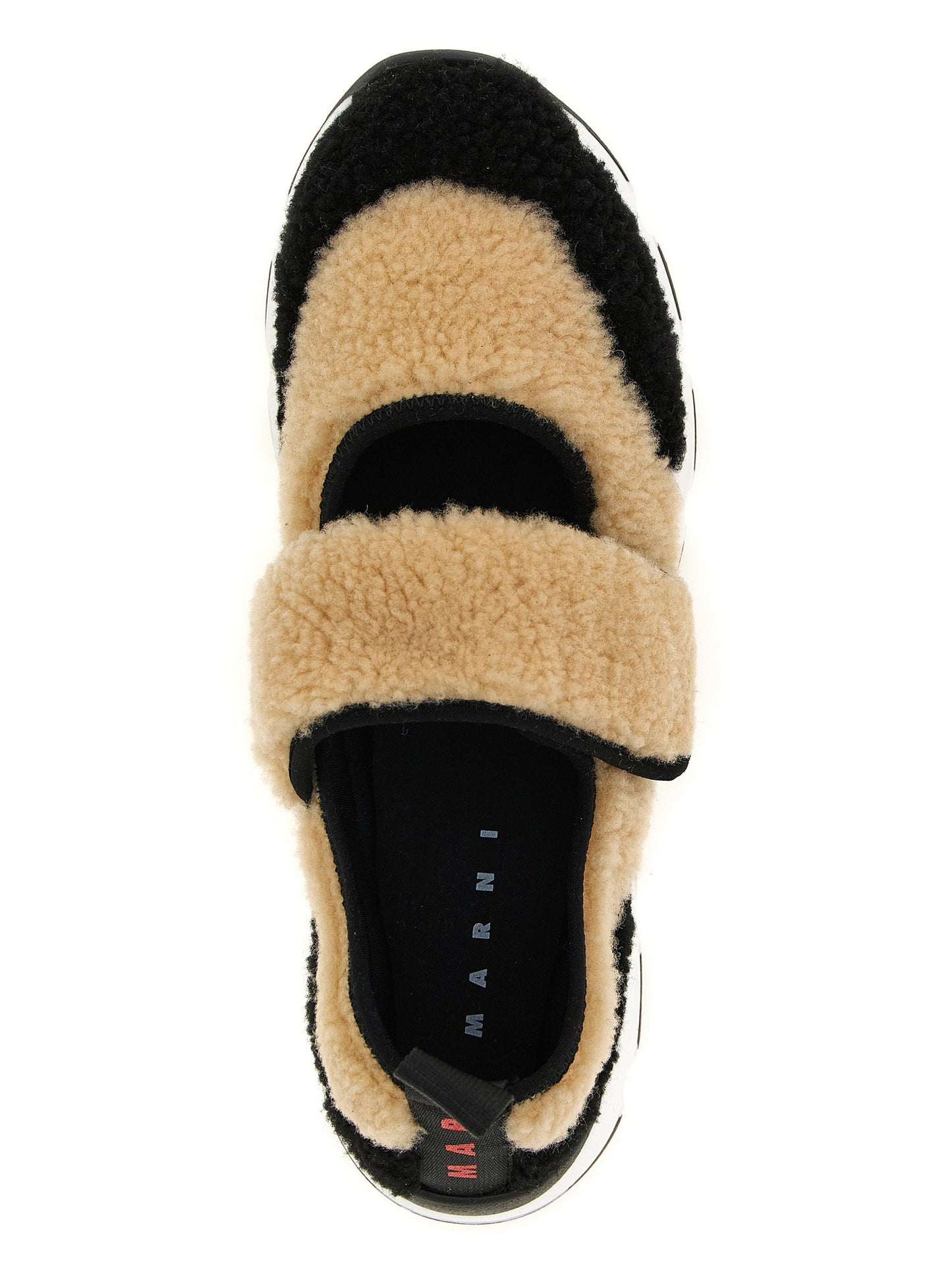 Marni Mary Jane Fur Sneakers