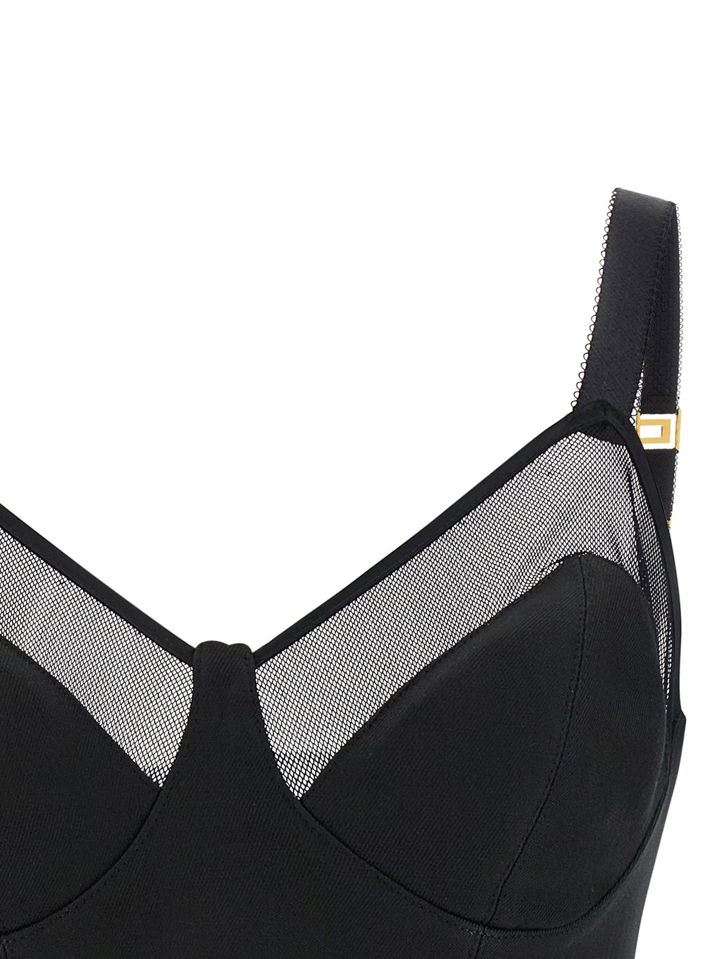 Elisabetta Franchi Cool Wool And Tulle Top