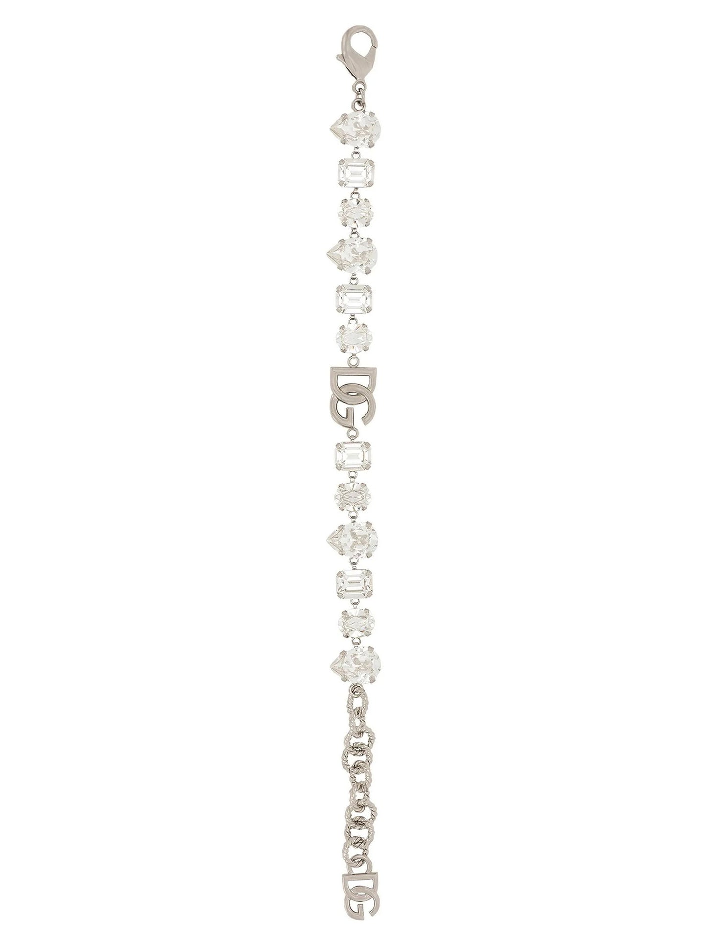 Dolce & Gabbana Bracelet With Rhinestones And Logo