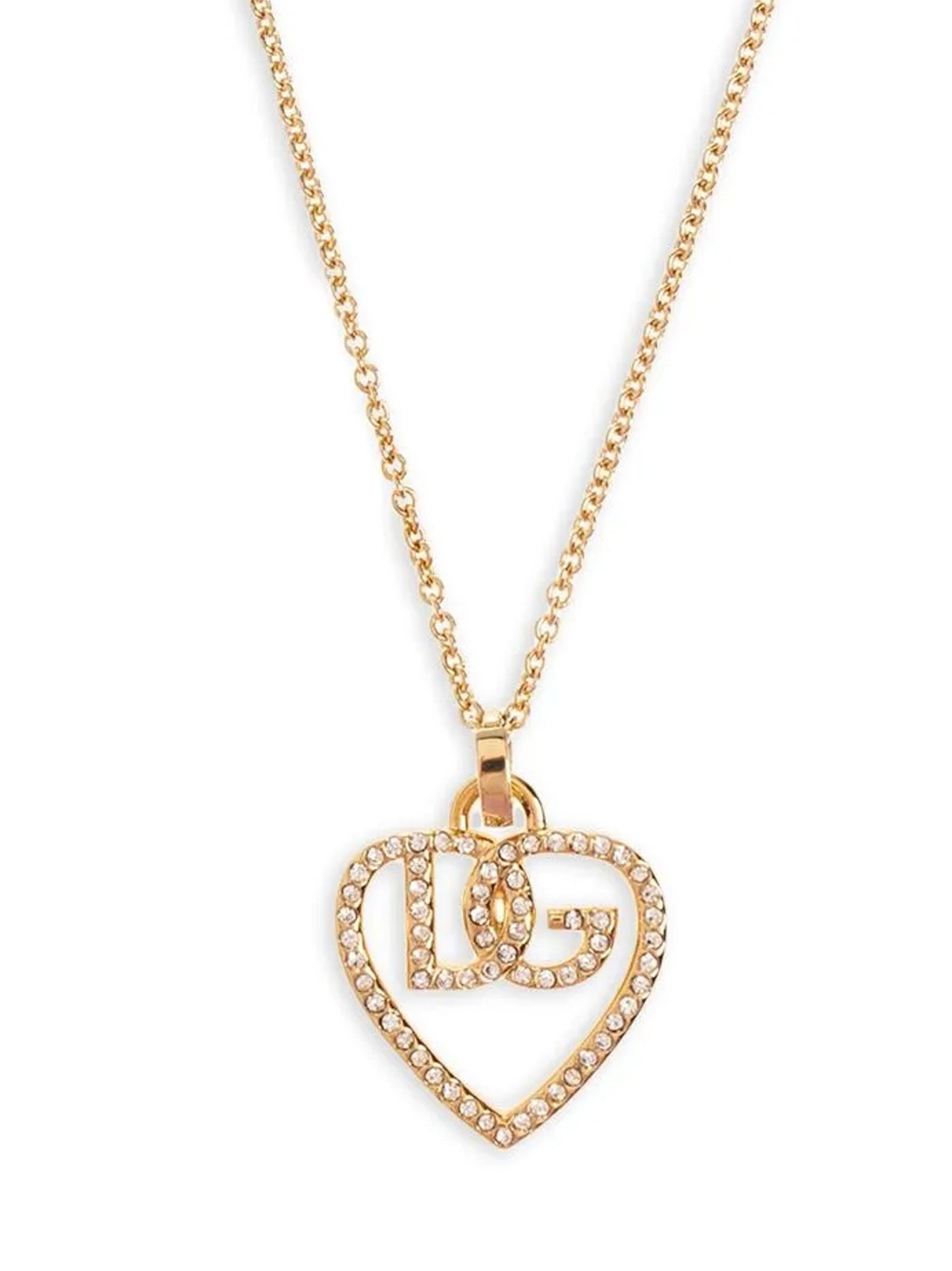 Dolce & Gabbana Strass Logo Necklace