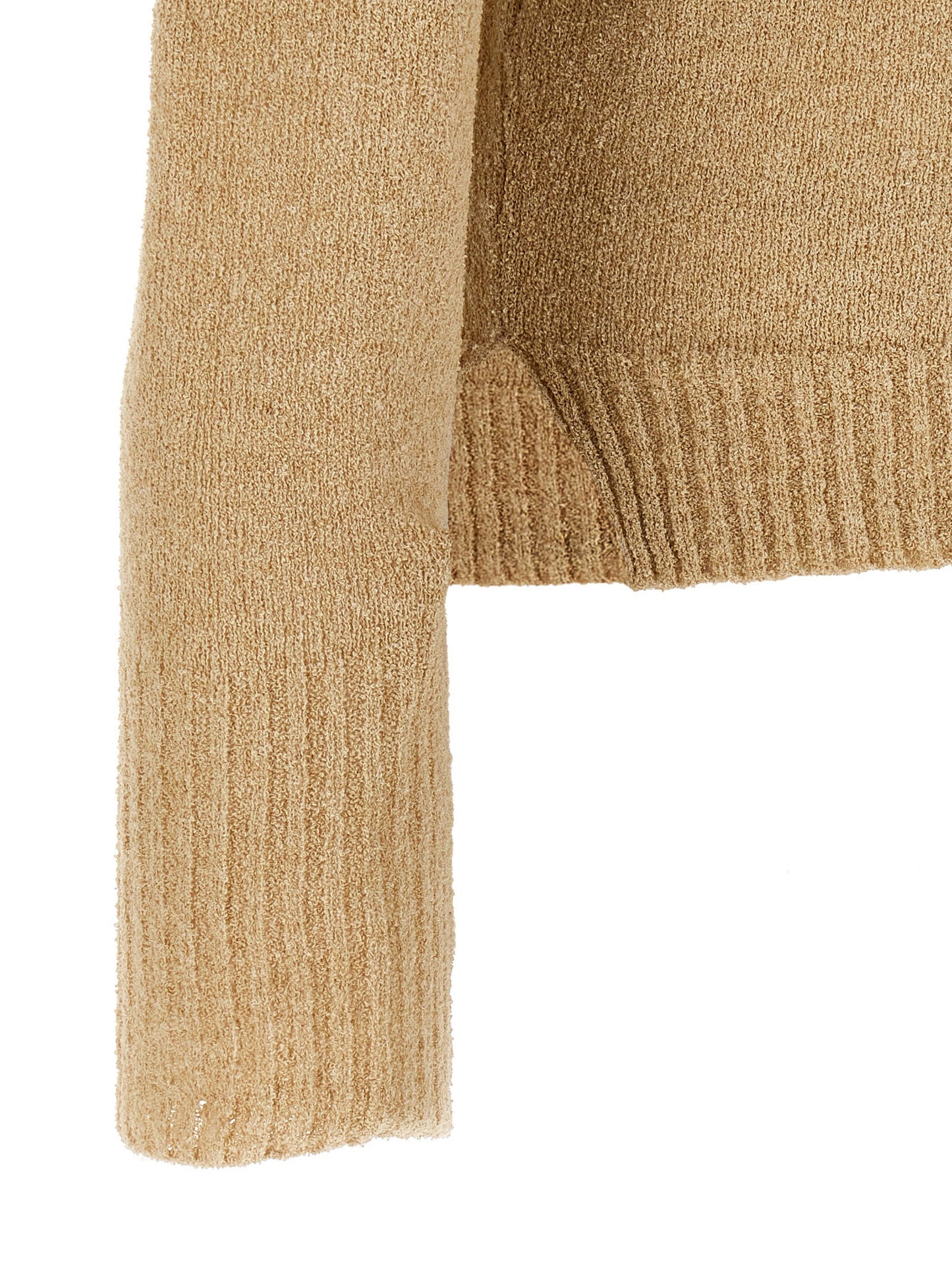 Ma'ry'ya Bouclé Cotton Polo Shirt