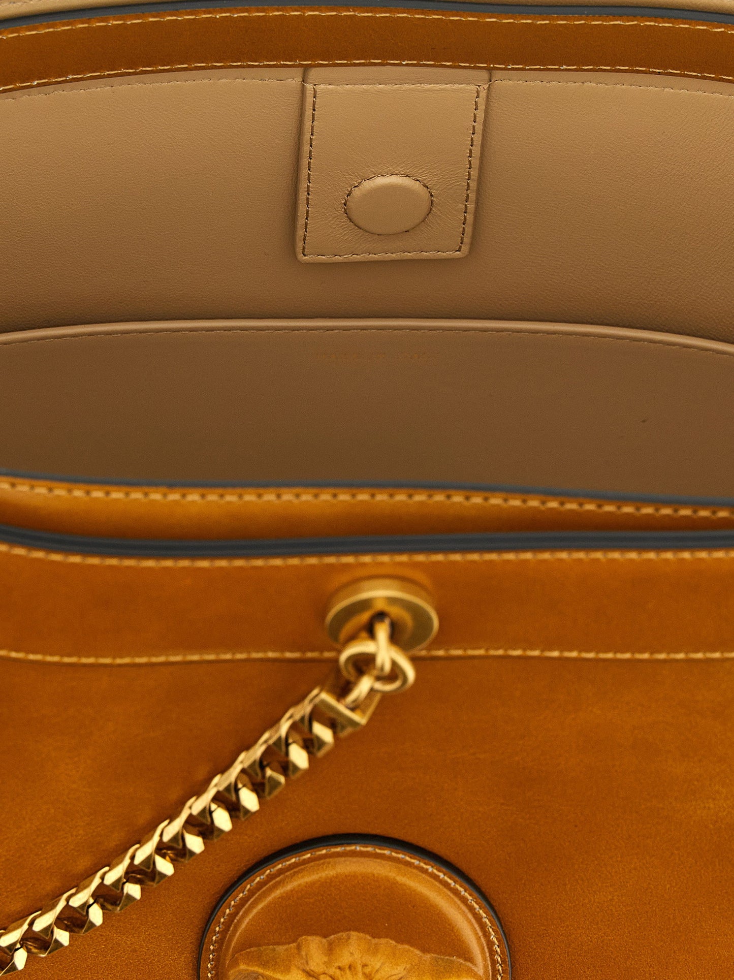 Versace Pivot Small Bucket Bag