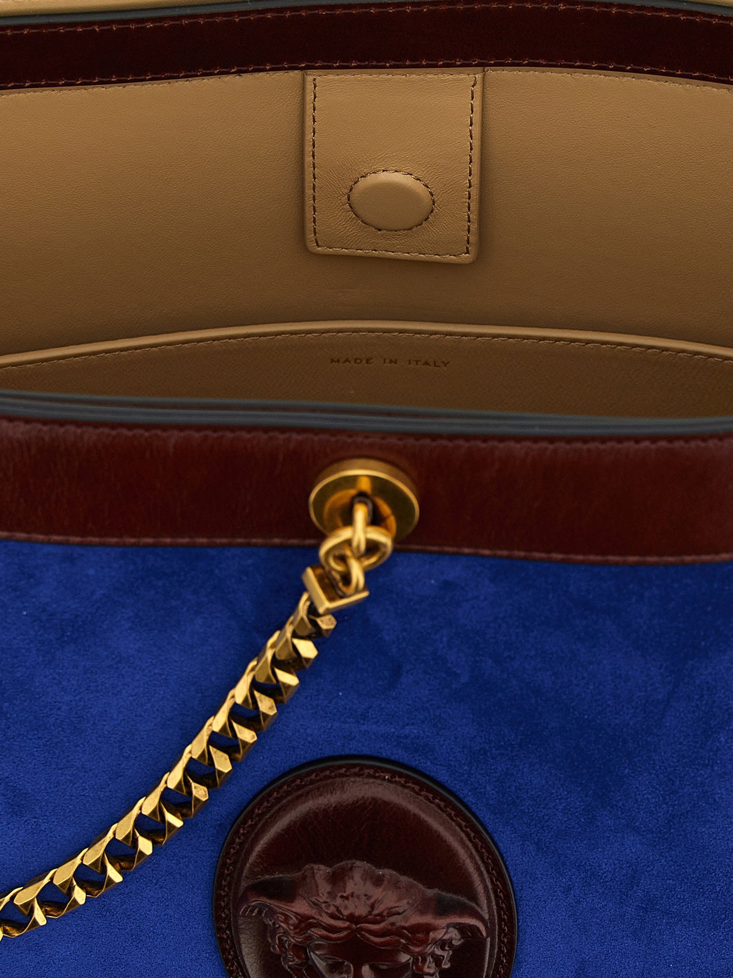Versace Pivot Small Bucket Bag