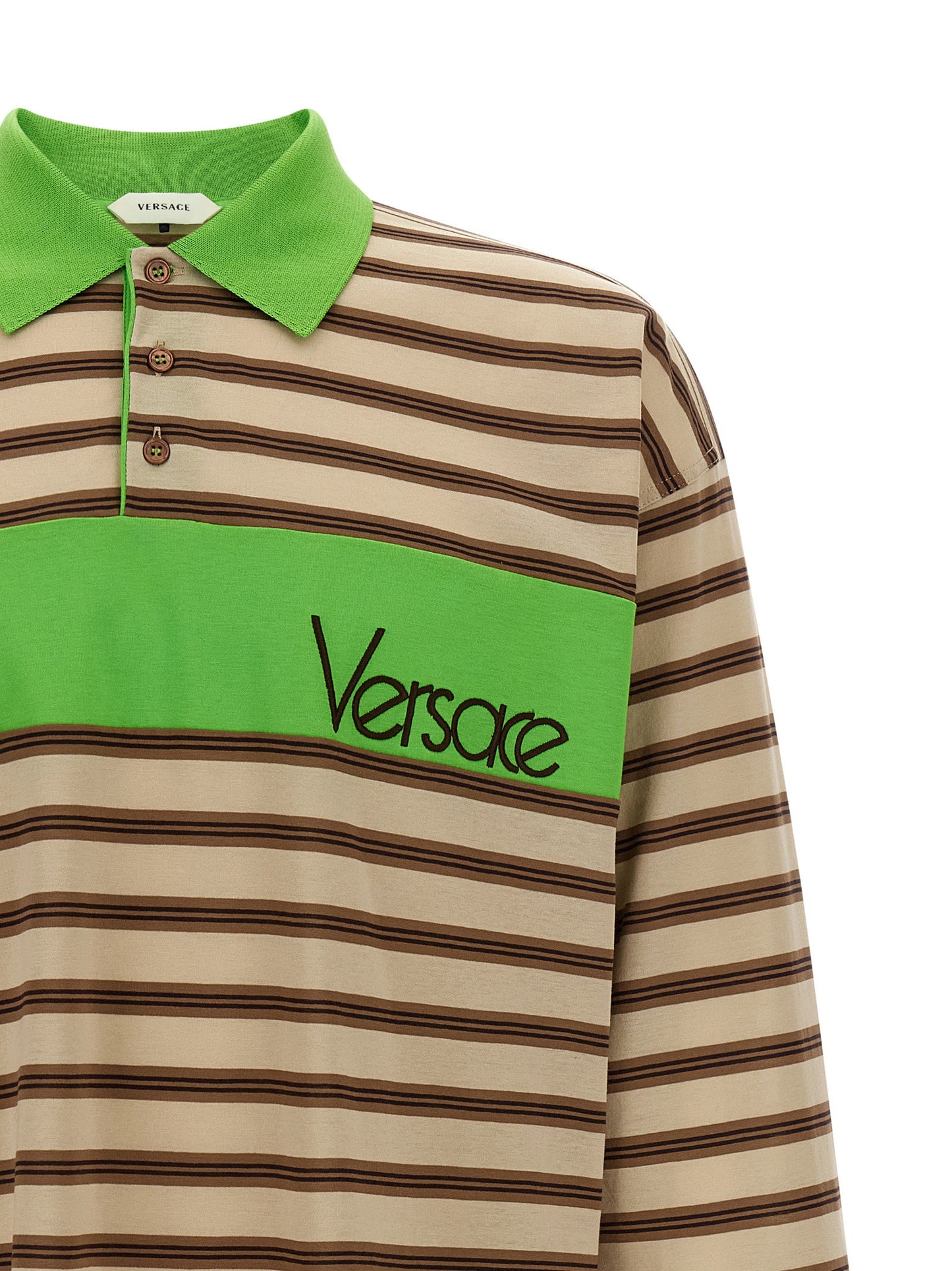 Versace Intarsia Polo Shirt