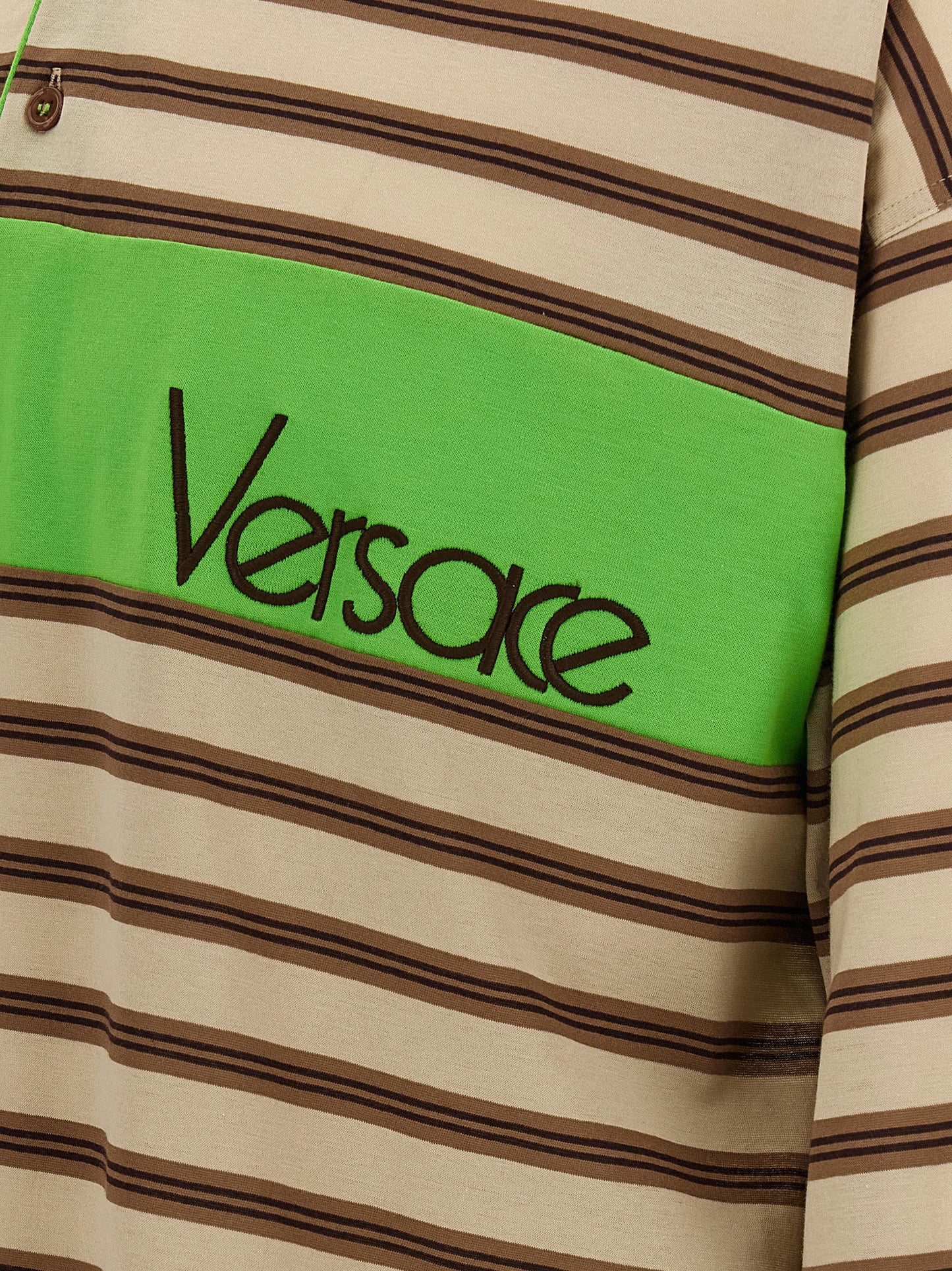 Versace Intarsia Polo Shirt