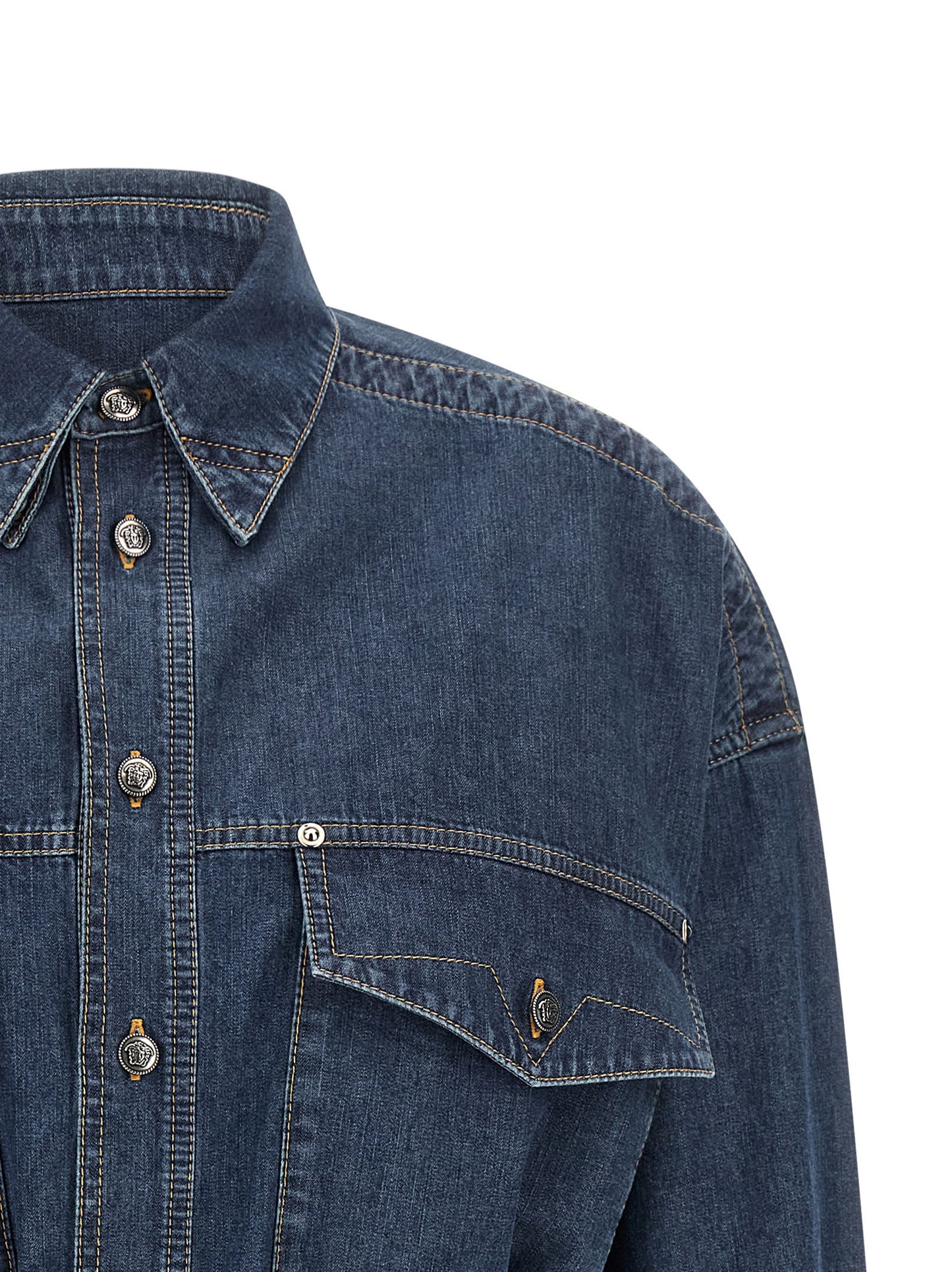 Versace Chambray Denim Dress