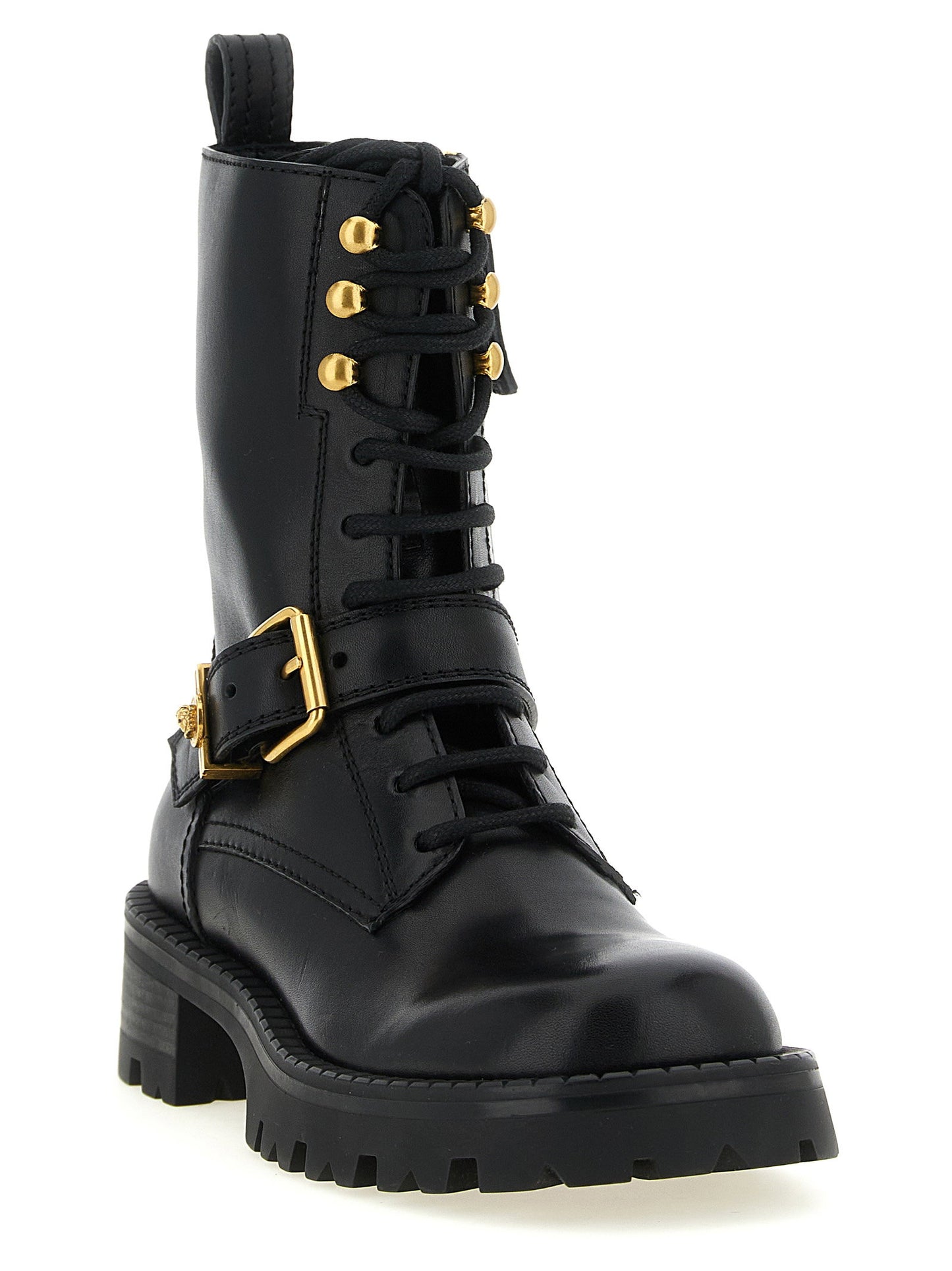Versace Ankle Boots With Buckle