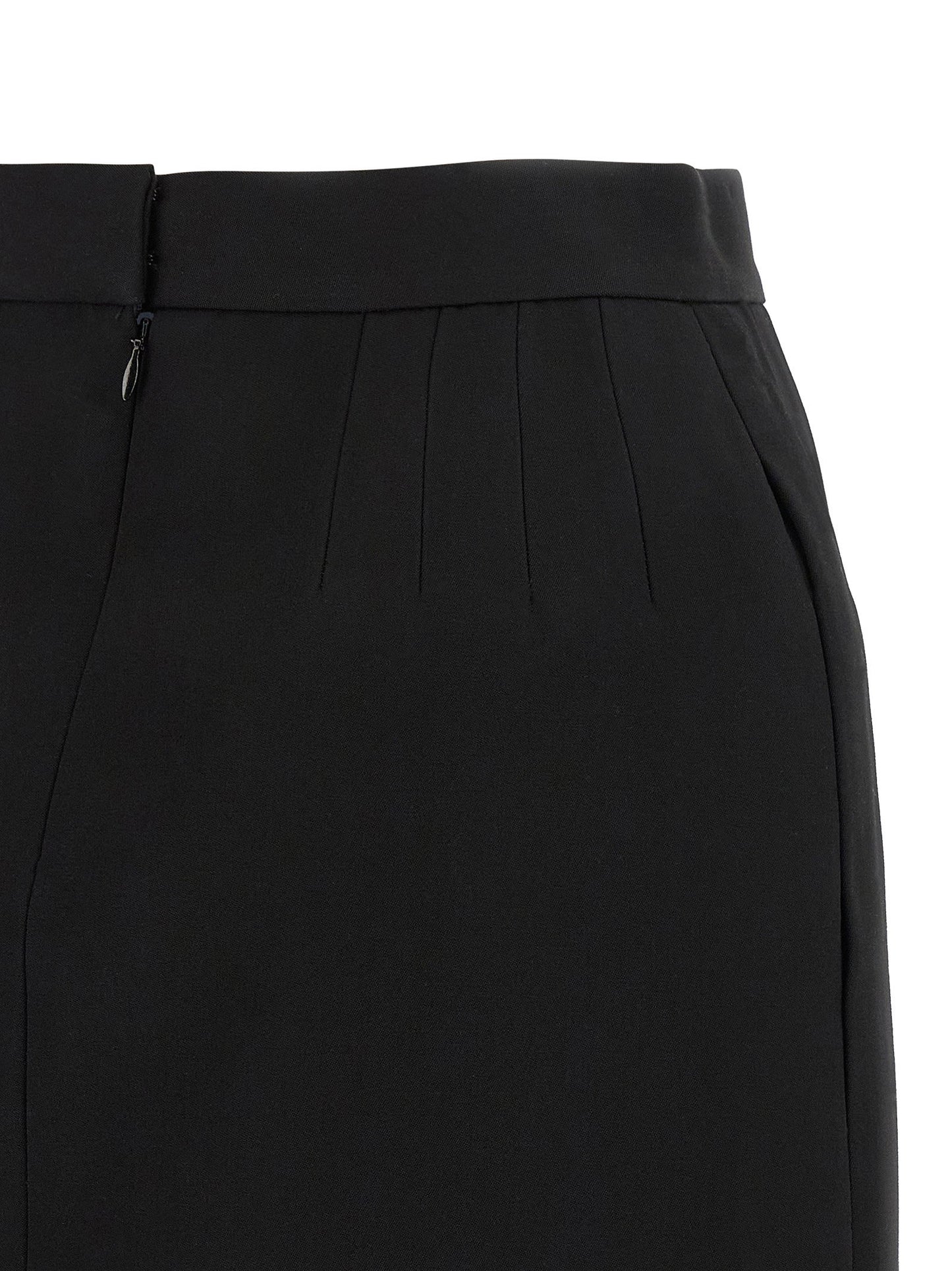 Versace Grain De Poudre Wool Skirt