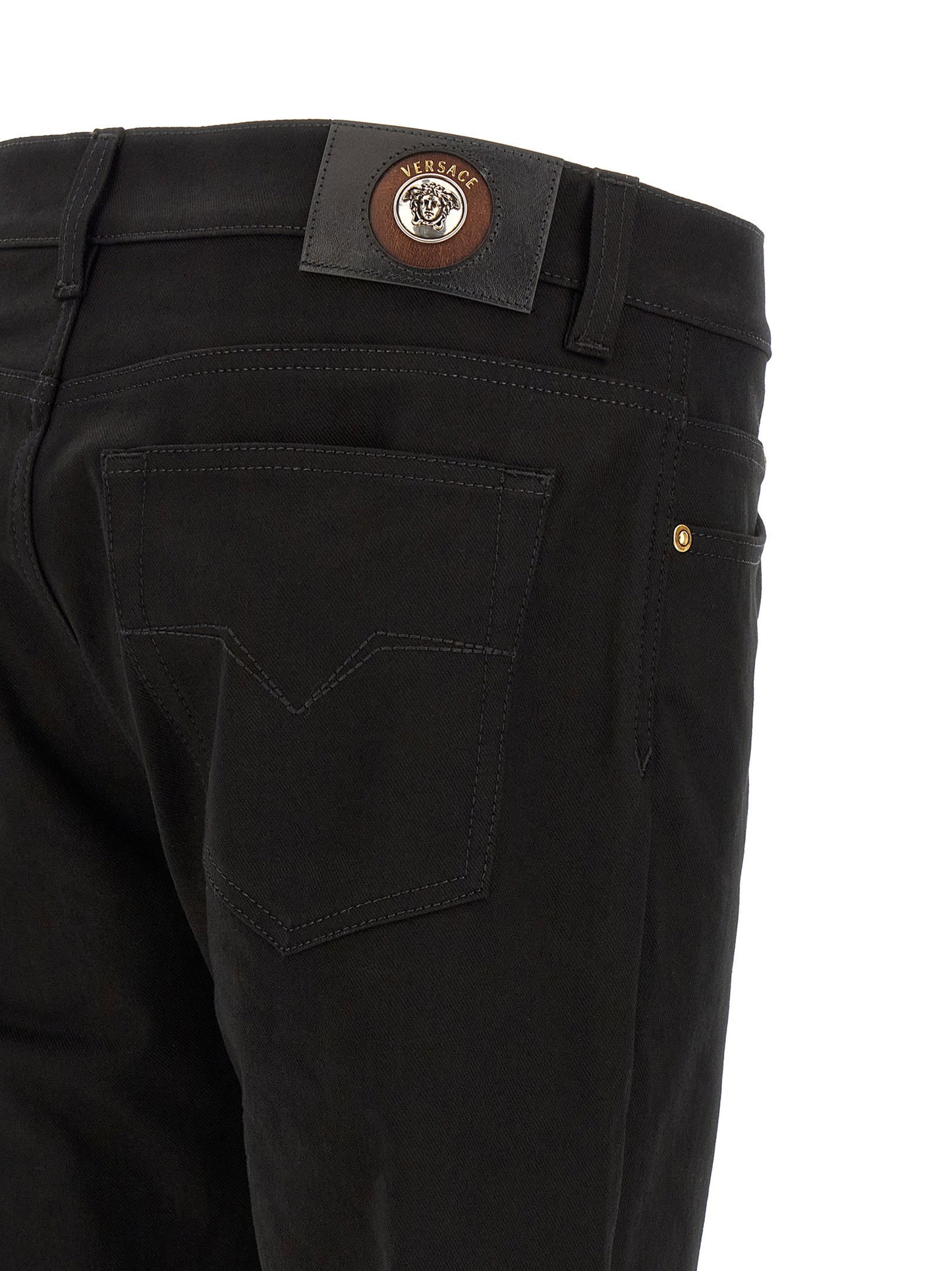 Versace Medusa Embroidery Jeans