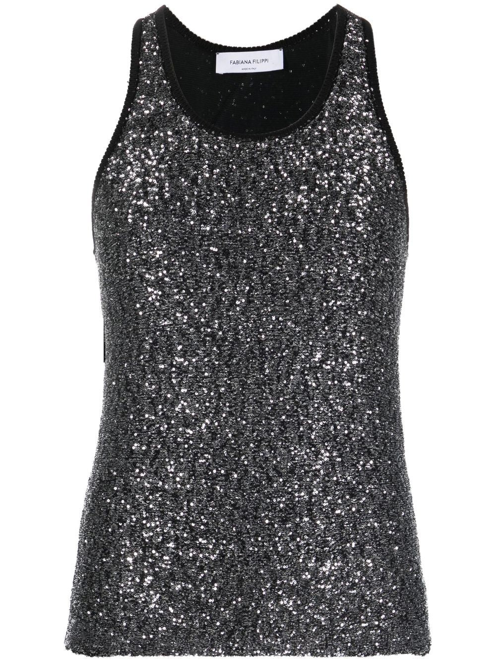 Fabiana Filippi Sequin tank top
